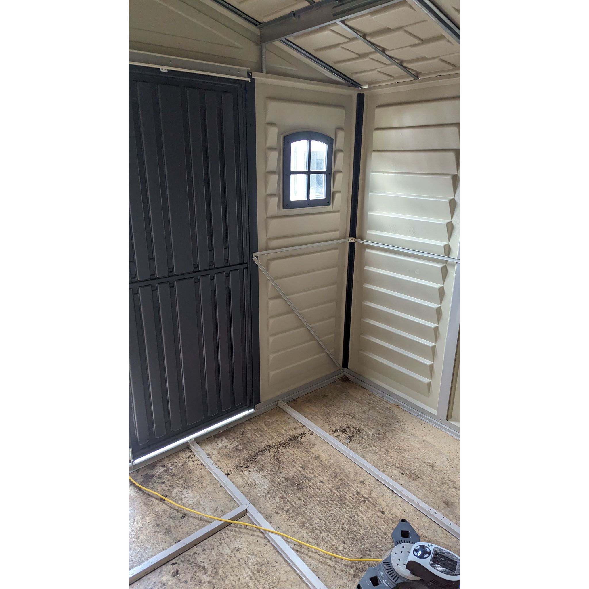 Voir la diapositive 5 : DURAMAX Abri de jardin PVC - 7,32m² - DARKGREY PREMIUM