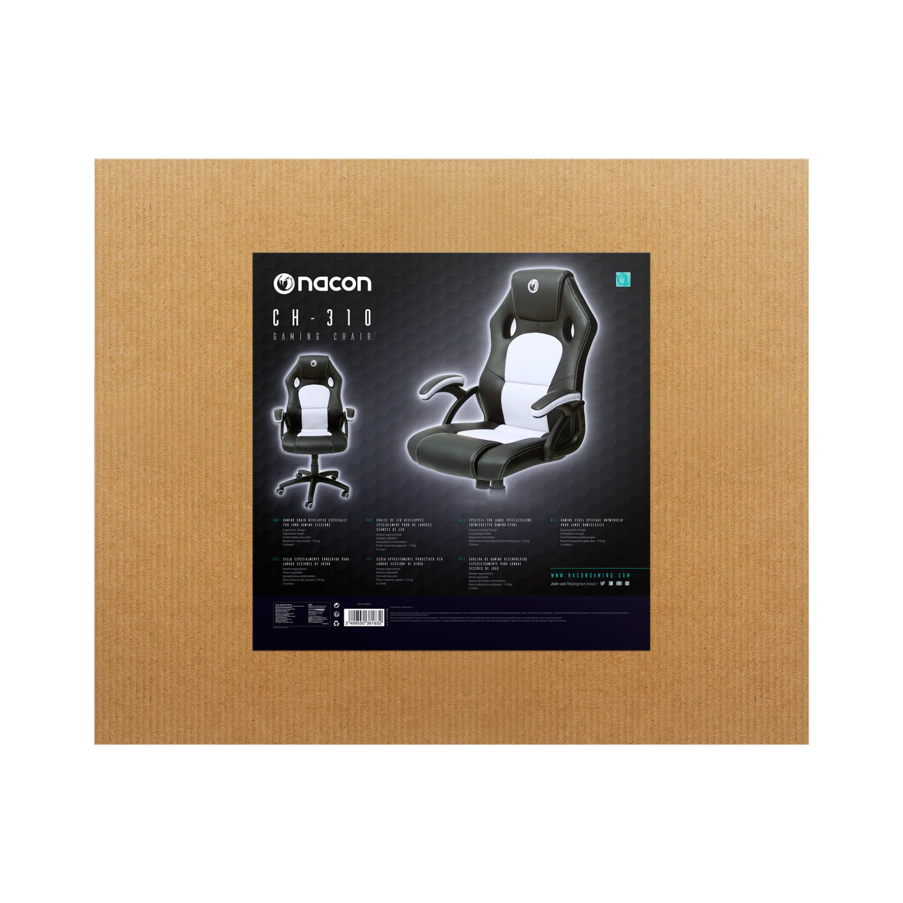 Voir la diapositive 3 : NACON Chaise Gaming Pcch 310 - Blanc