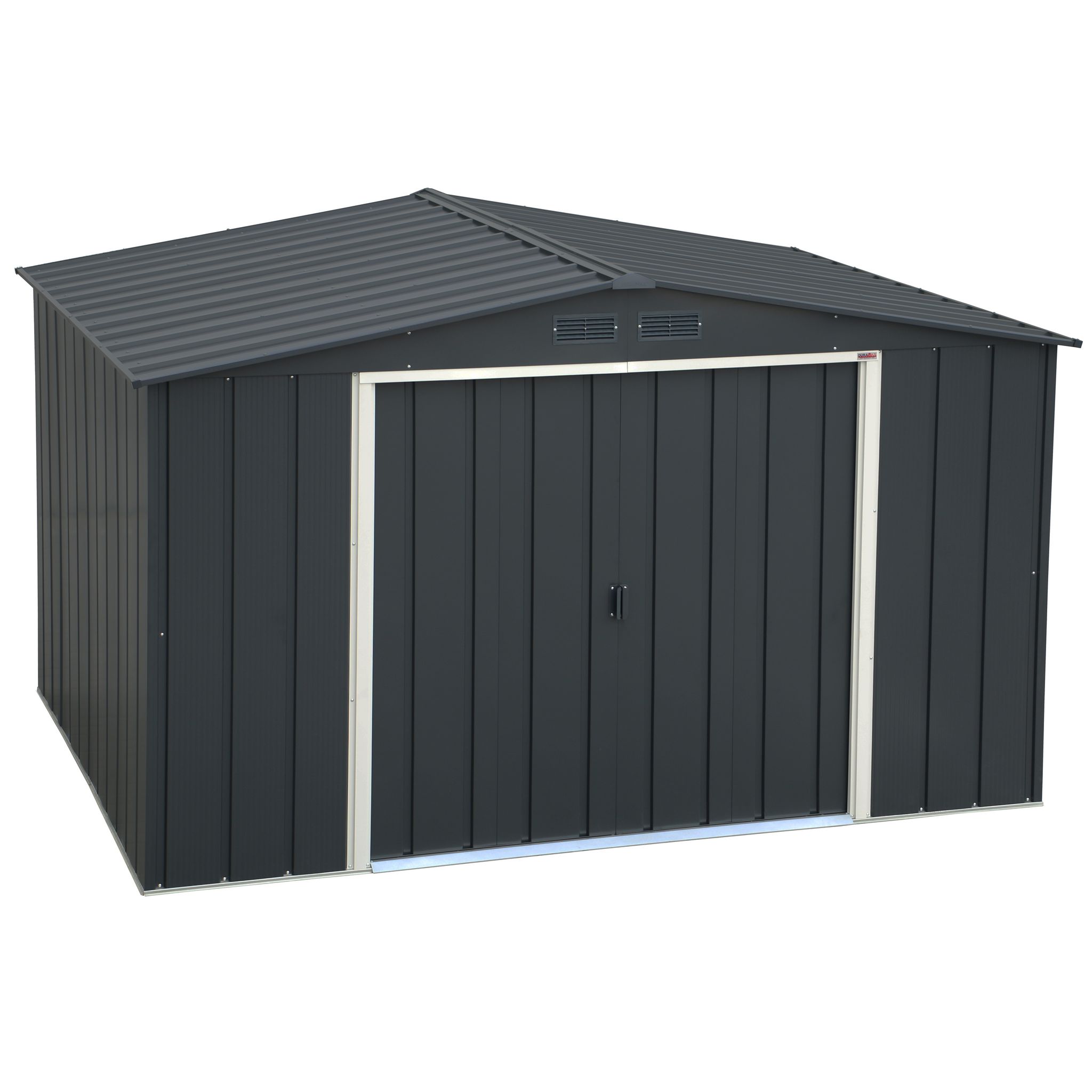 Voir la diapositive 3 : DURAMAX Abri de jardin métal - Anthracite - 6,65m²