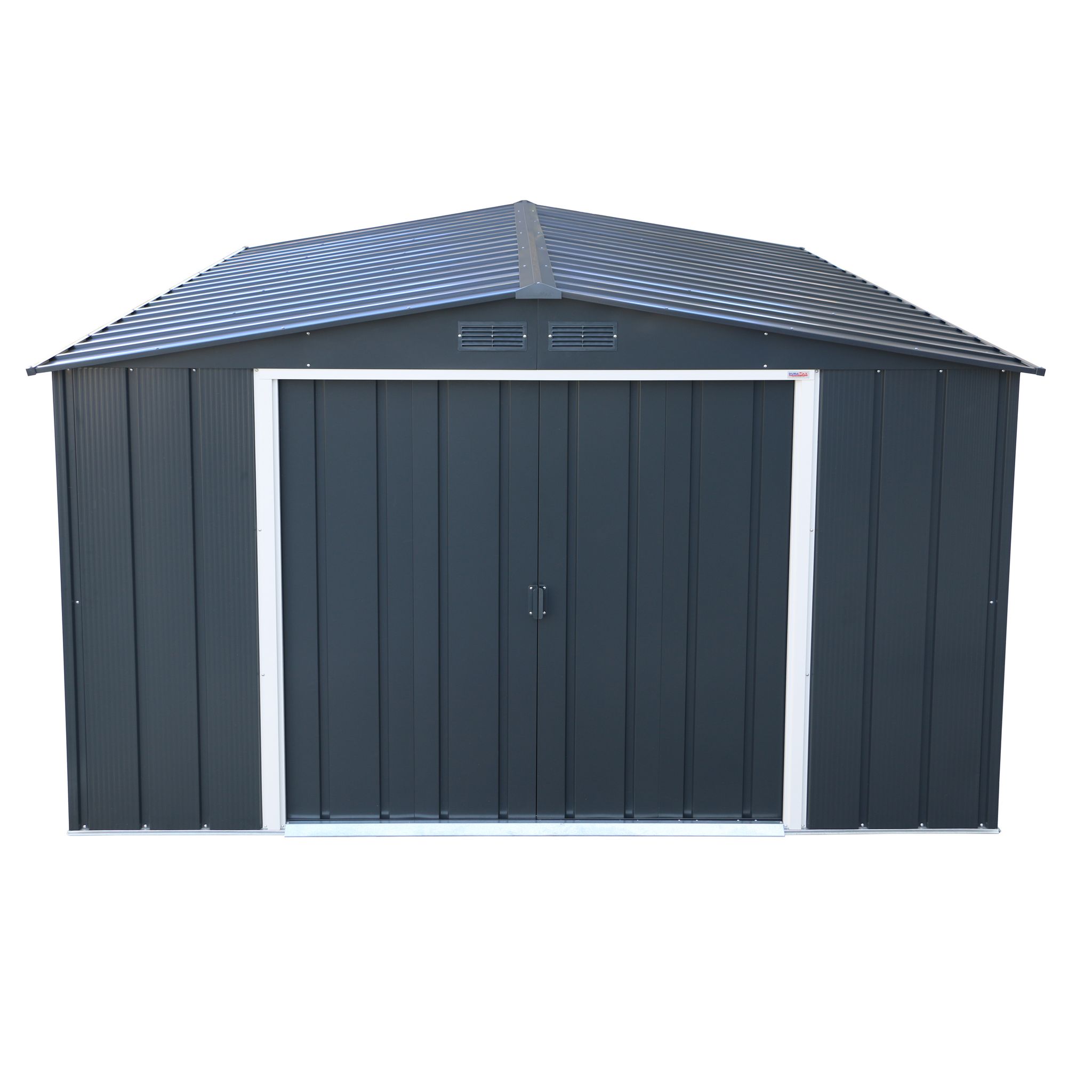 Voir la diapositive 3 : DURAMAX Abri de jardin métal - Anthracite - 10,54m²