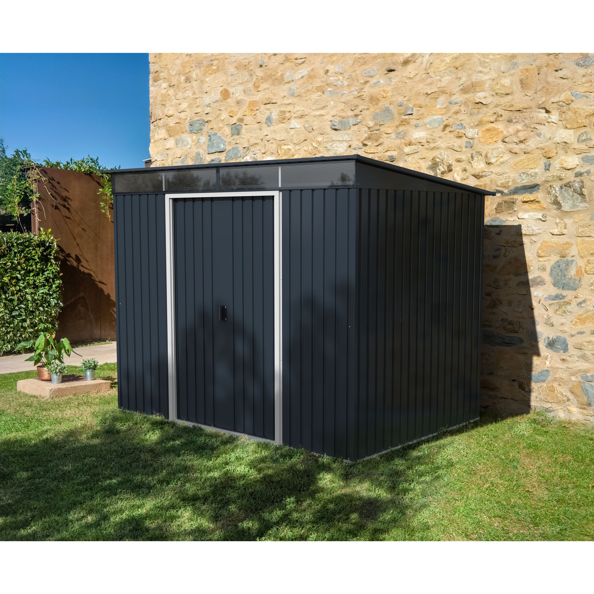 Voir la diapositive 2 : DURAMAX Abri de jardin métal - 4,84m² - SKYLIGHT