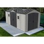 Voir la diapositive 2 : DURAMAX Abri de jardin PVC - 11,02m² - DARKGREY APEX
