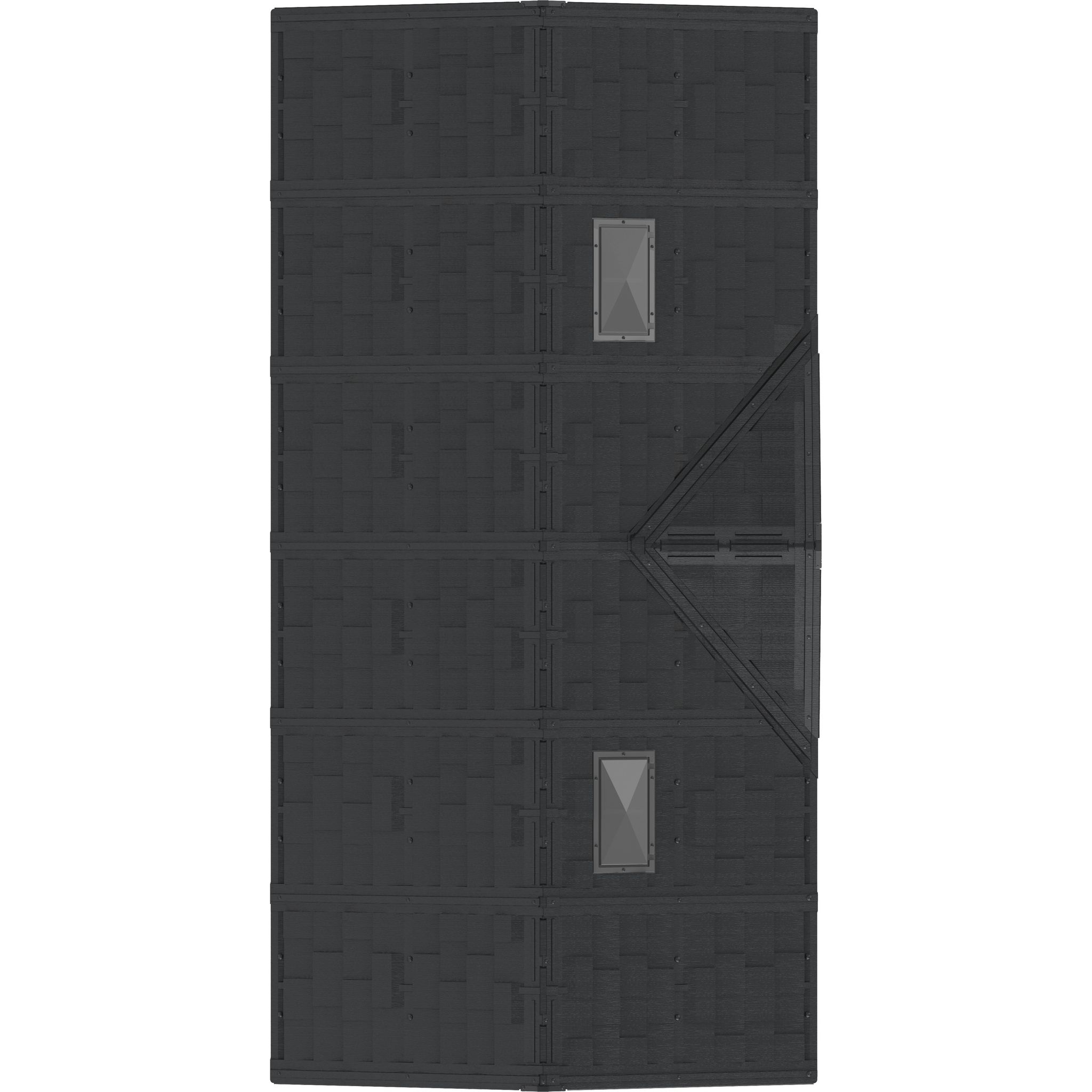 Voir la diapositive 4 : DURAMAX Abri de jardin PVC - 11,02m² - DARKGREY APEX