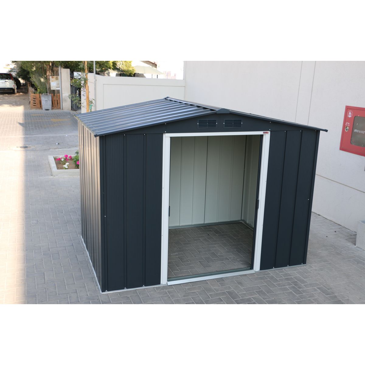 DURAMAX Abri de jardin métal - Anthracite - 4,2m²