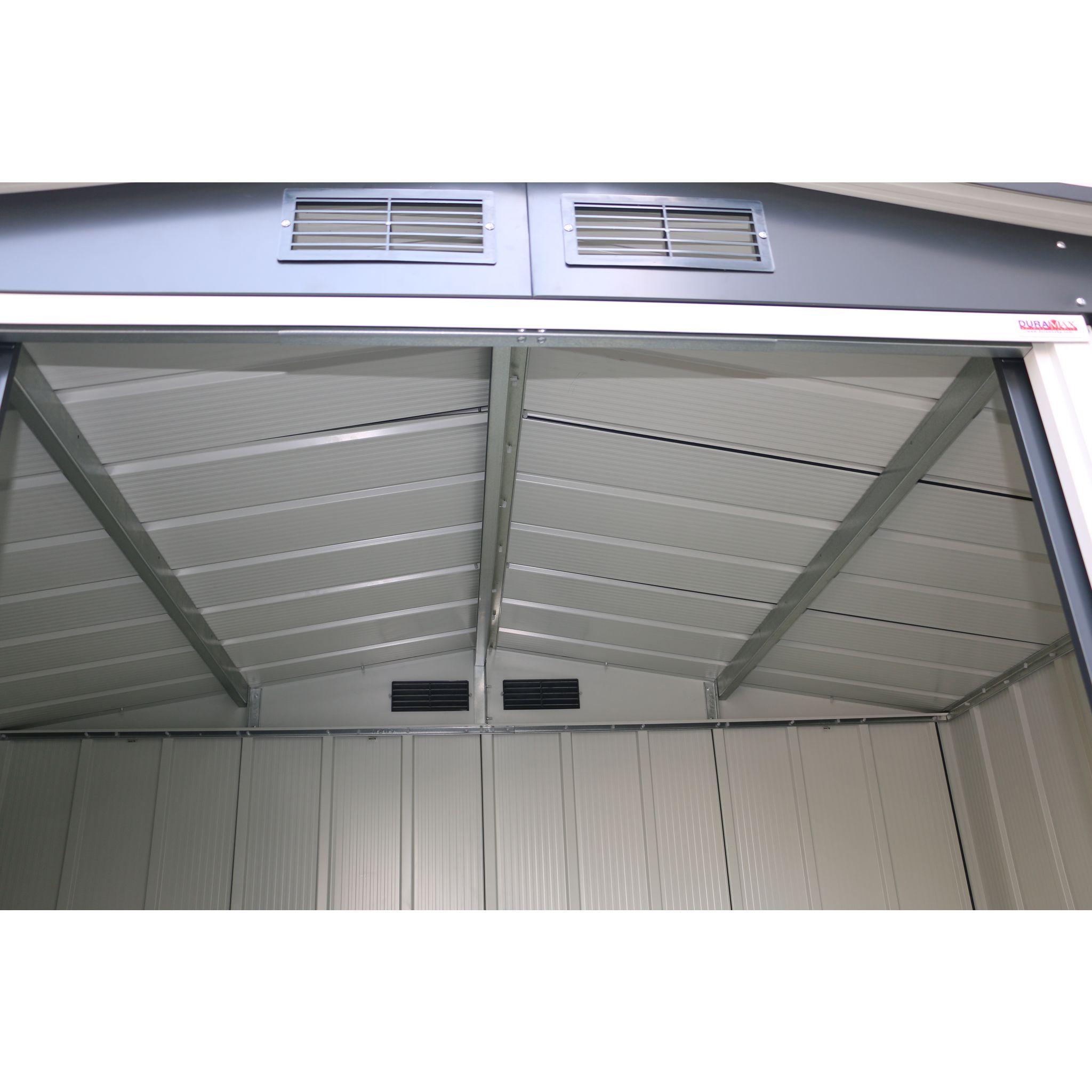 Voir la diapositive 3 : DURAMAX Abri de jardin métal - Anthracite - 4,2m²