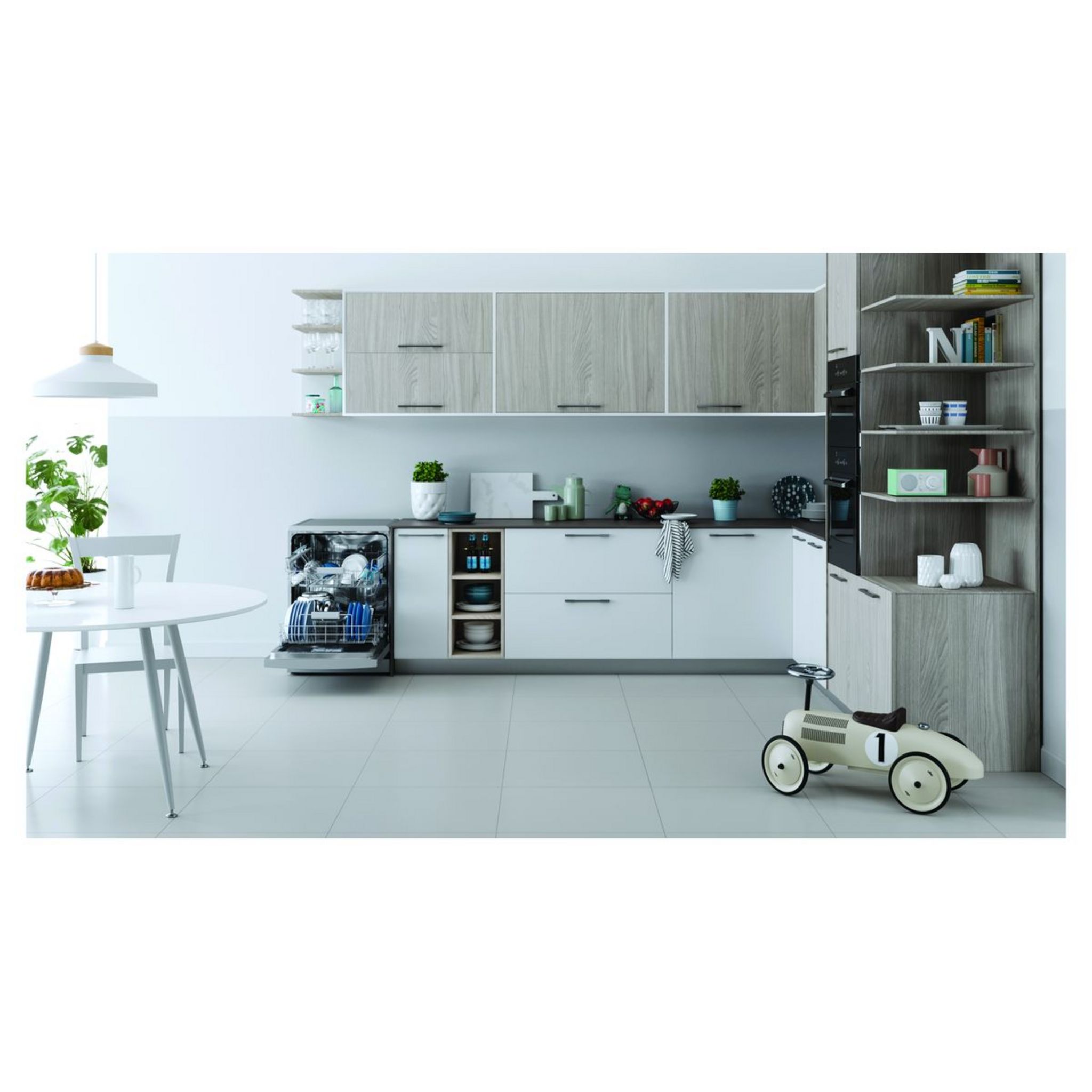 Voir la diapositive 6 : INDESIT Lave vaisselle pose libre DOFC2B+, 13 couverts, 60 cm, 46 dB, 6 programmes