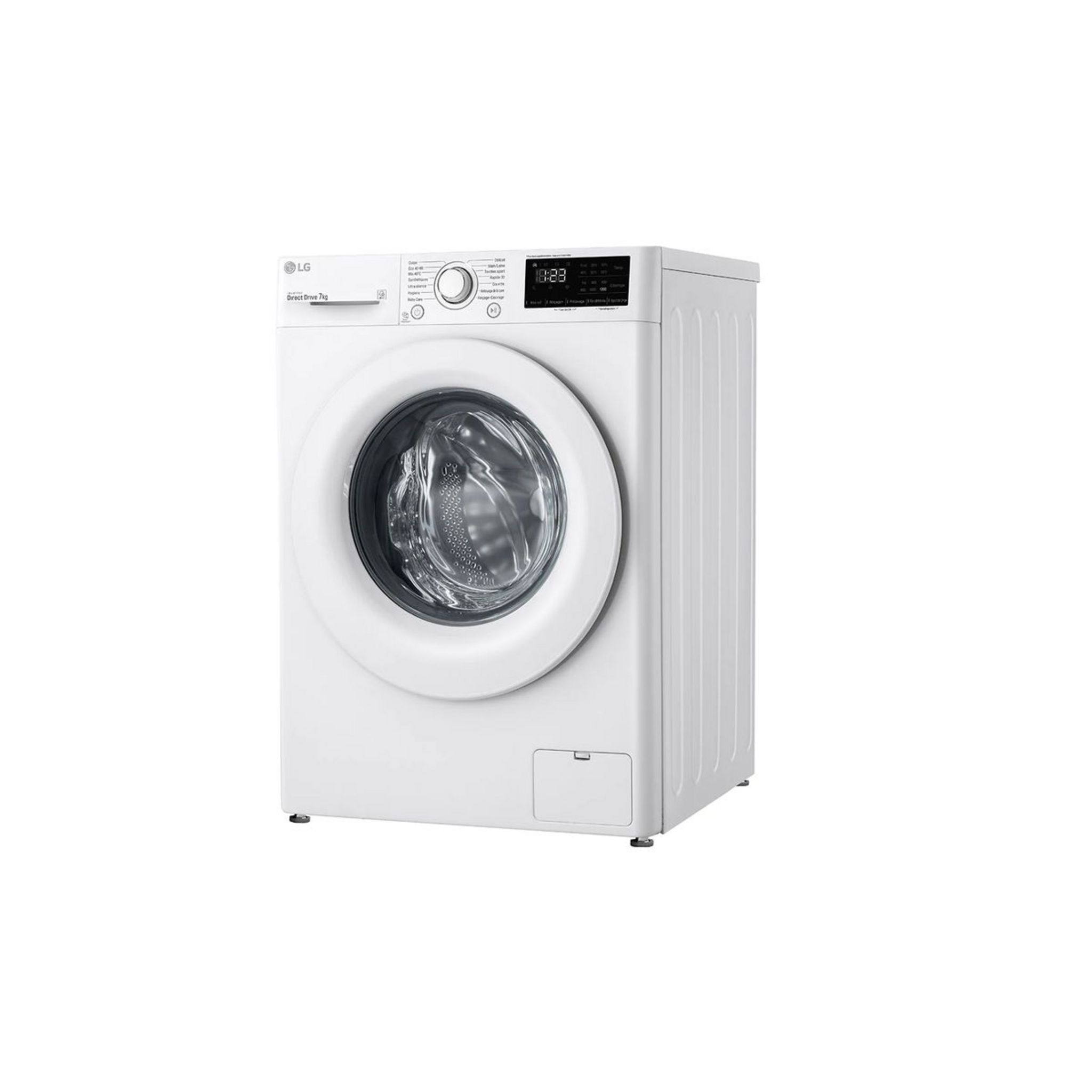 Voir la diapositive 3 : LG Lave linge hublot F72N23WH, 7 kg, 1200 T/min
