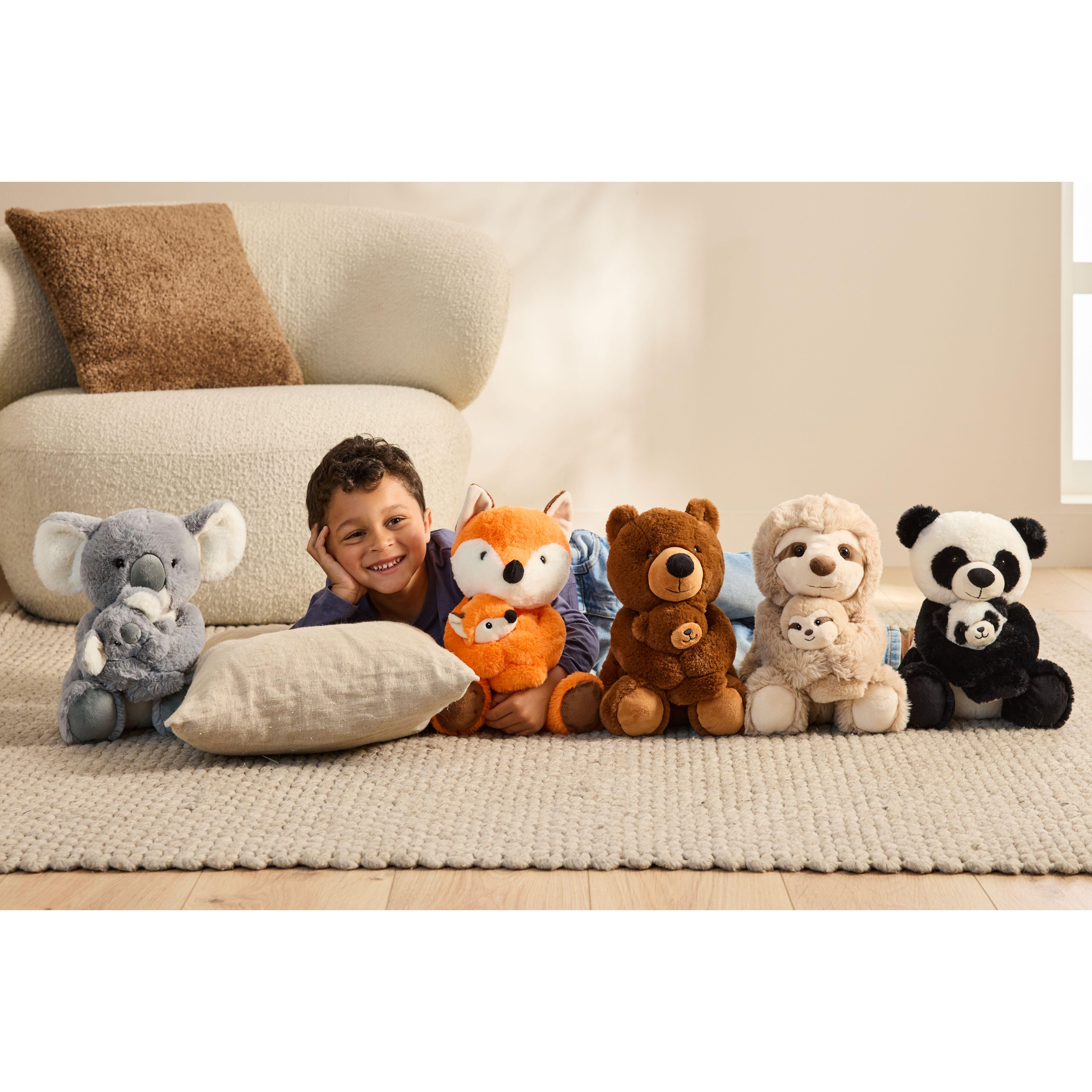 ONE TWO FUN Peluche Maman et Bébé 28 cm
