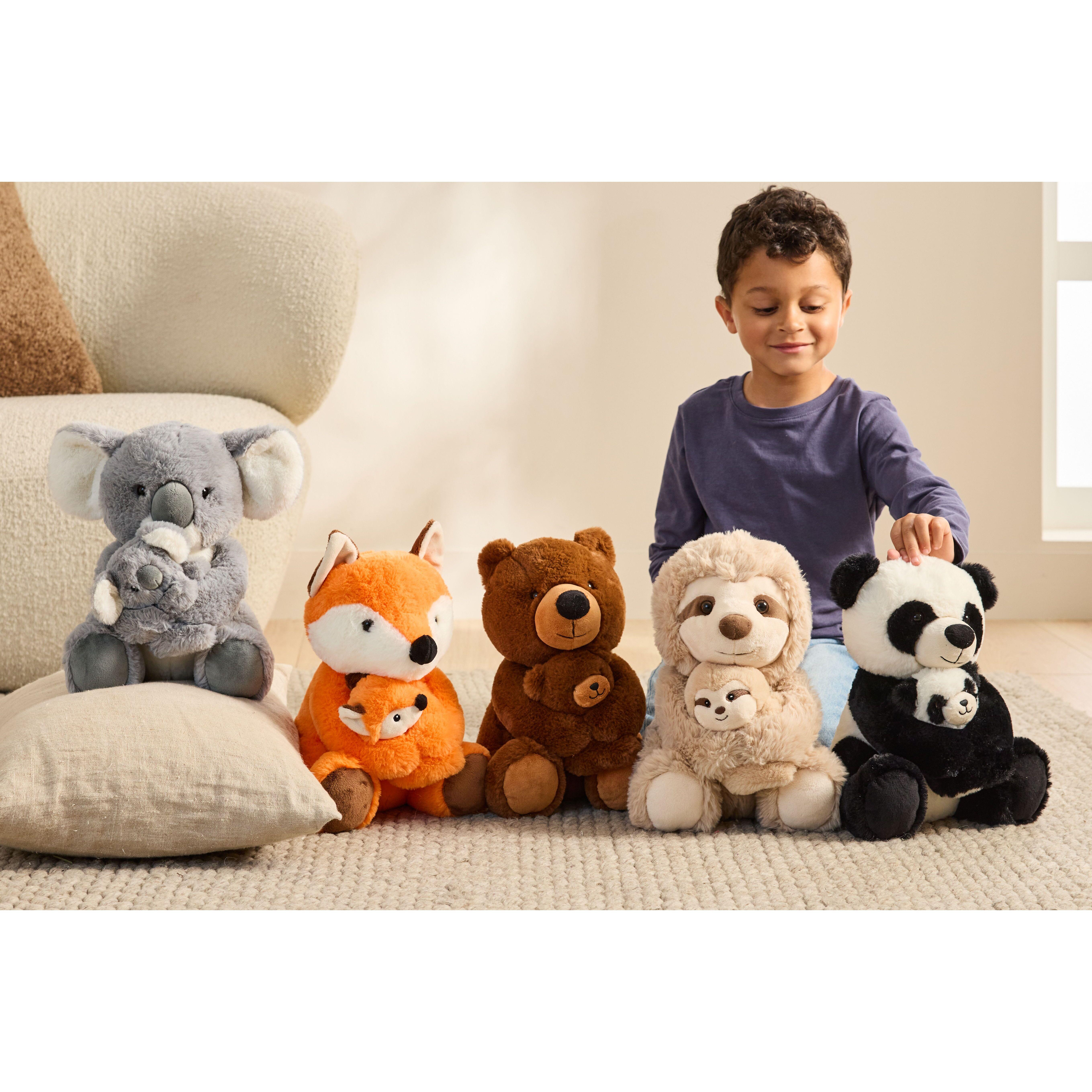 Voir la diapositive 2 : ONE TWO FUN Peluche Maman et Bébé 28 cm