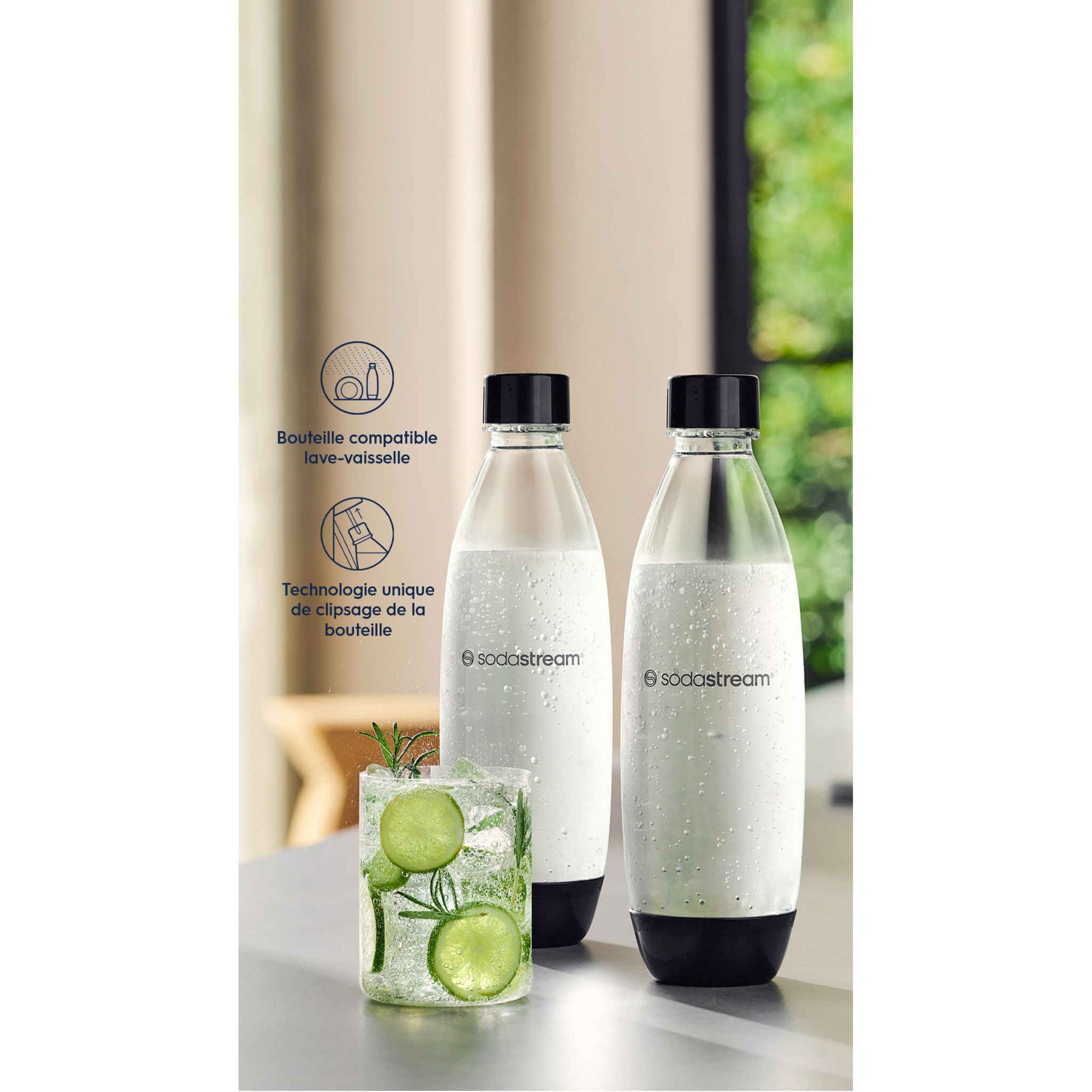 Voir la diapositive 3 : SODASTREAM Pack 2 bouteilles LV3000241