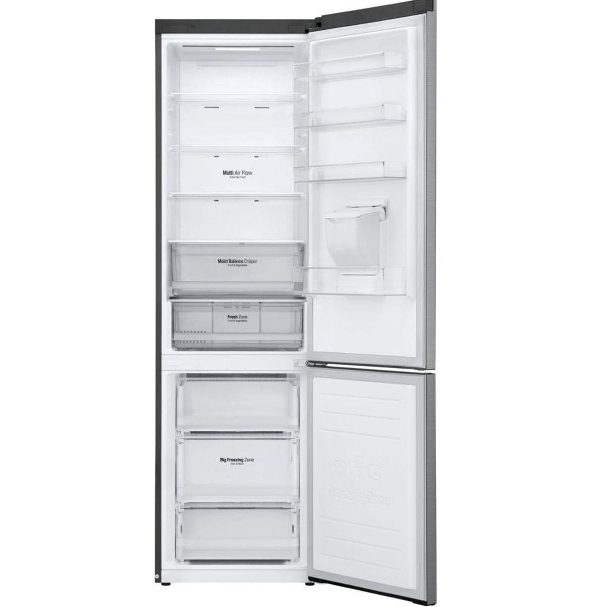 LG Réfrigérateur combiné GBF62PZHEN, 383 L, Froid ventilé No frost