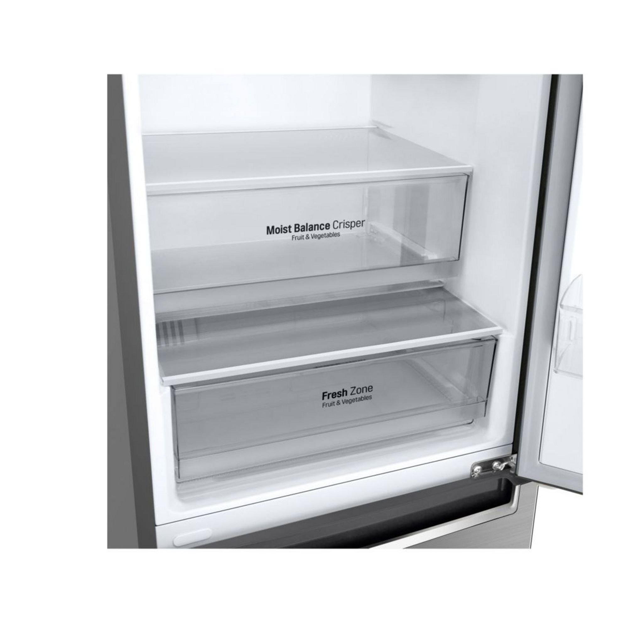 Voir la diapositive 5 : LG Réfrigérateur combiné GBF62PZHEN, 383 L, Froid ventilé No frost