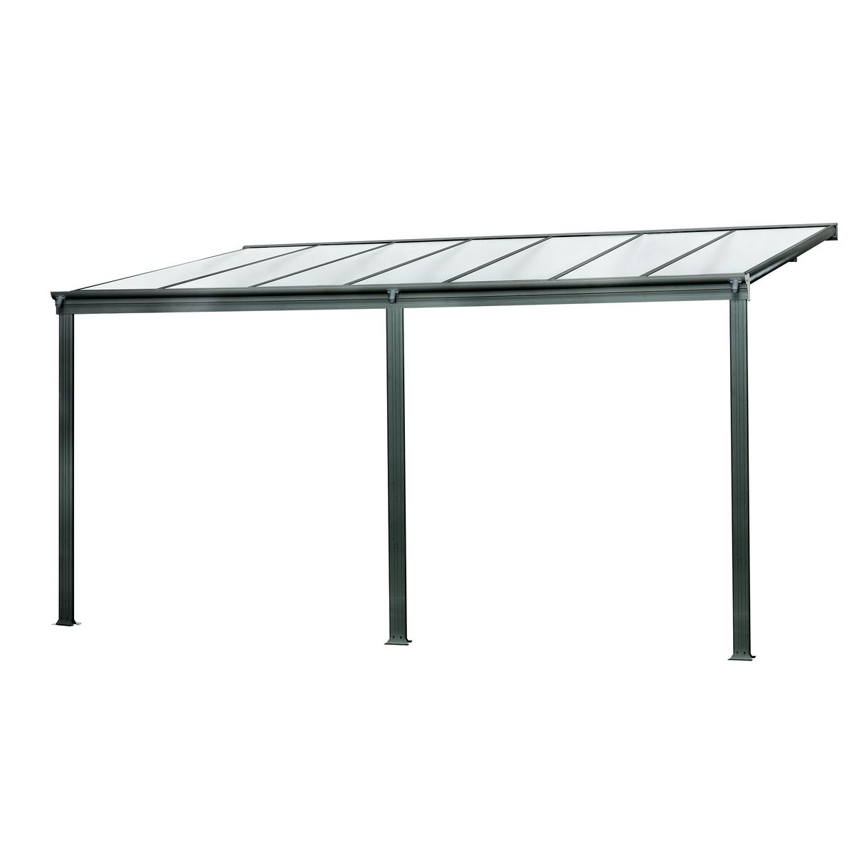 DCB GARDEN Pergola - Adossée - Polycarbonate - 4x3m - CIELO