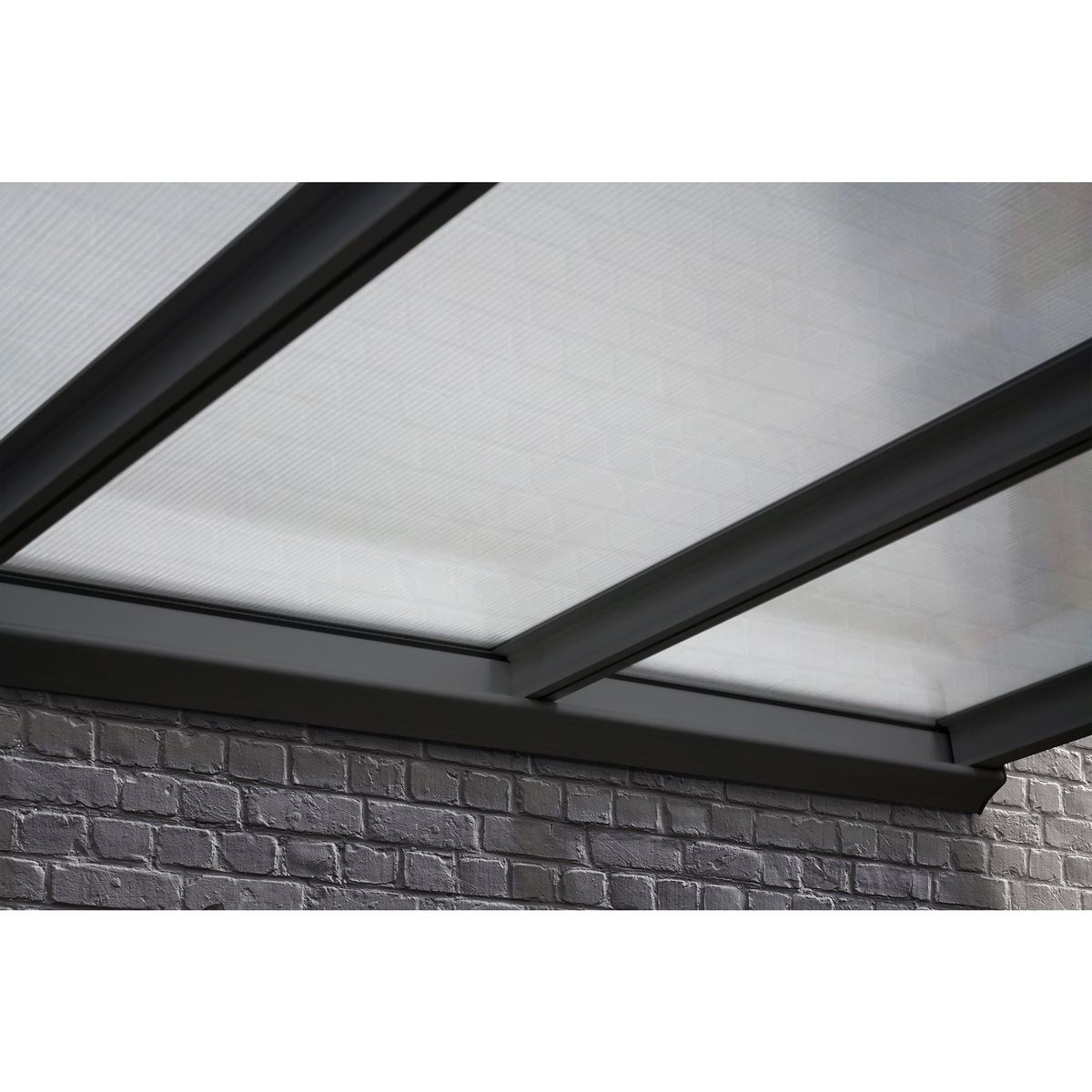 DCB GARDEN Pergola - Adossée - Polycarbonate - 4x3m - CIELO