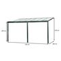 Voir la diapositive 7 : DCB GARDEN Pergola - Adossée - Polycarbonate - 4x3m - CIELO