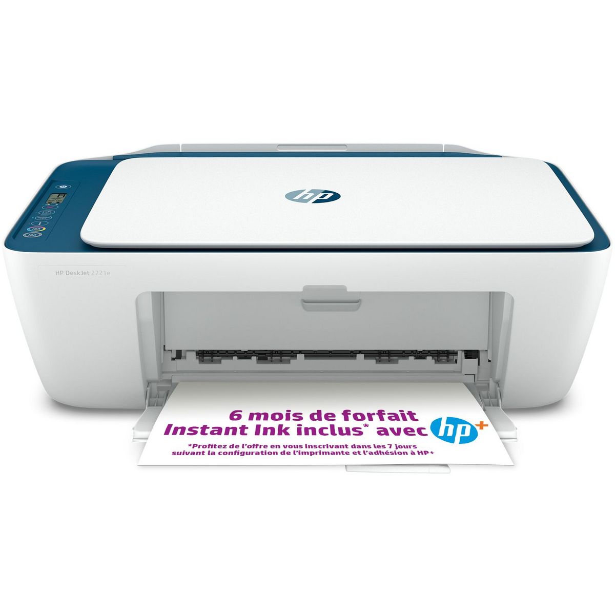 HP DeskJet 2721e Imprimante tout-en-un Jet d'encre couleur - 6 mois d' Instant ink inclus avec HP+