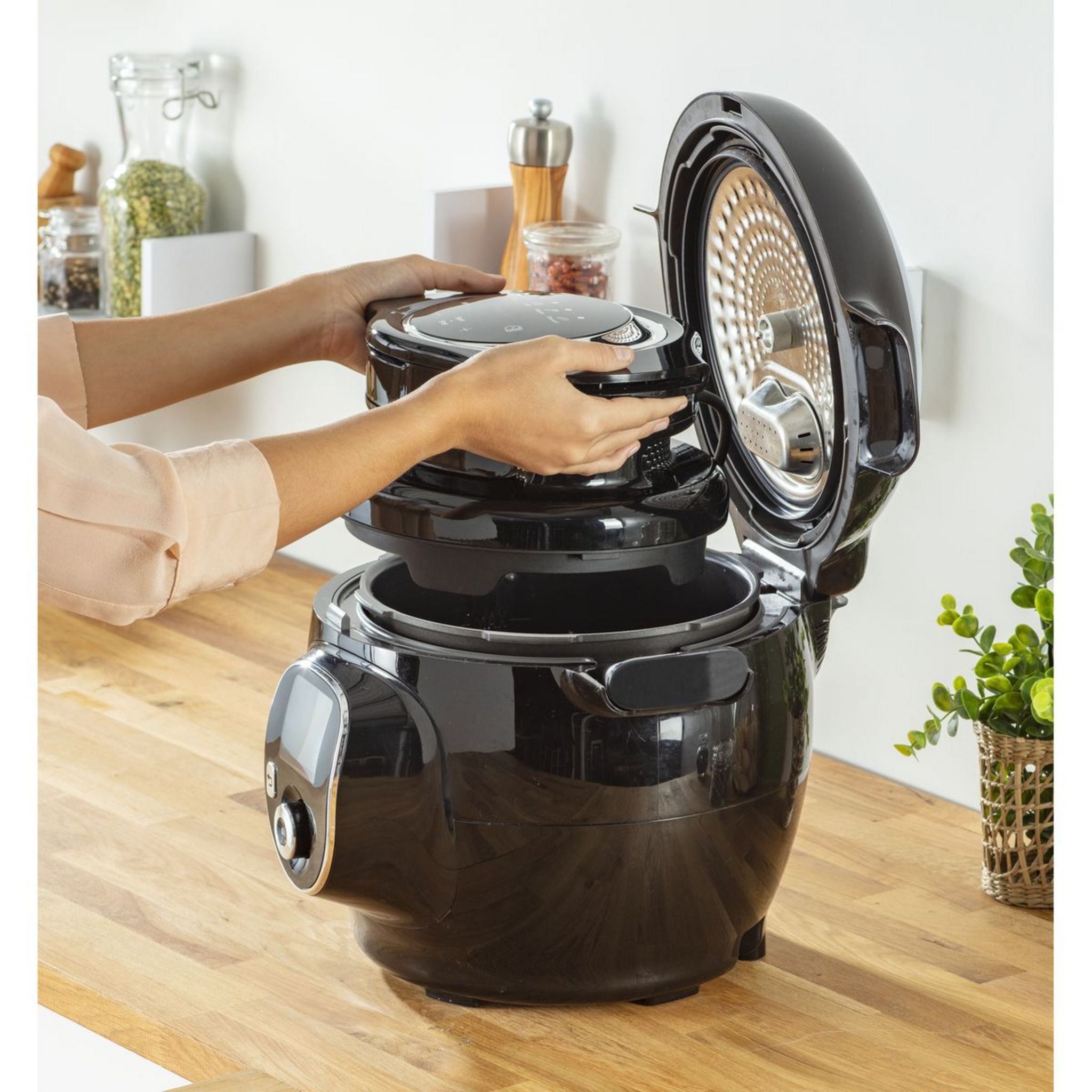 Voir la diapositive 2 : MOULINEX Couvercle Cookeo Extra Crisp EZ150800 - Noir