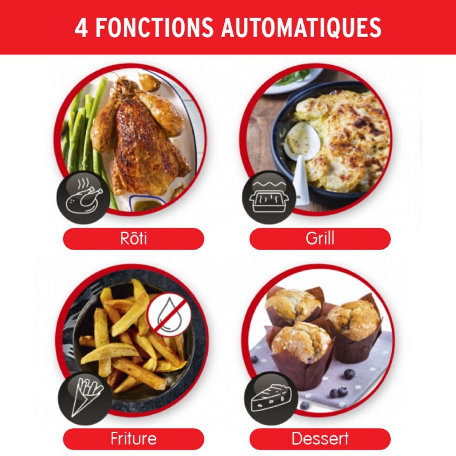 Voir la diapositive 9 : MOULINEX Couvercle Cookeo Extra Crisp EZ150800 - Noir