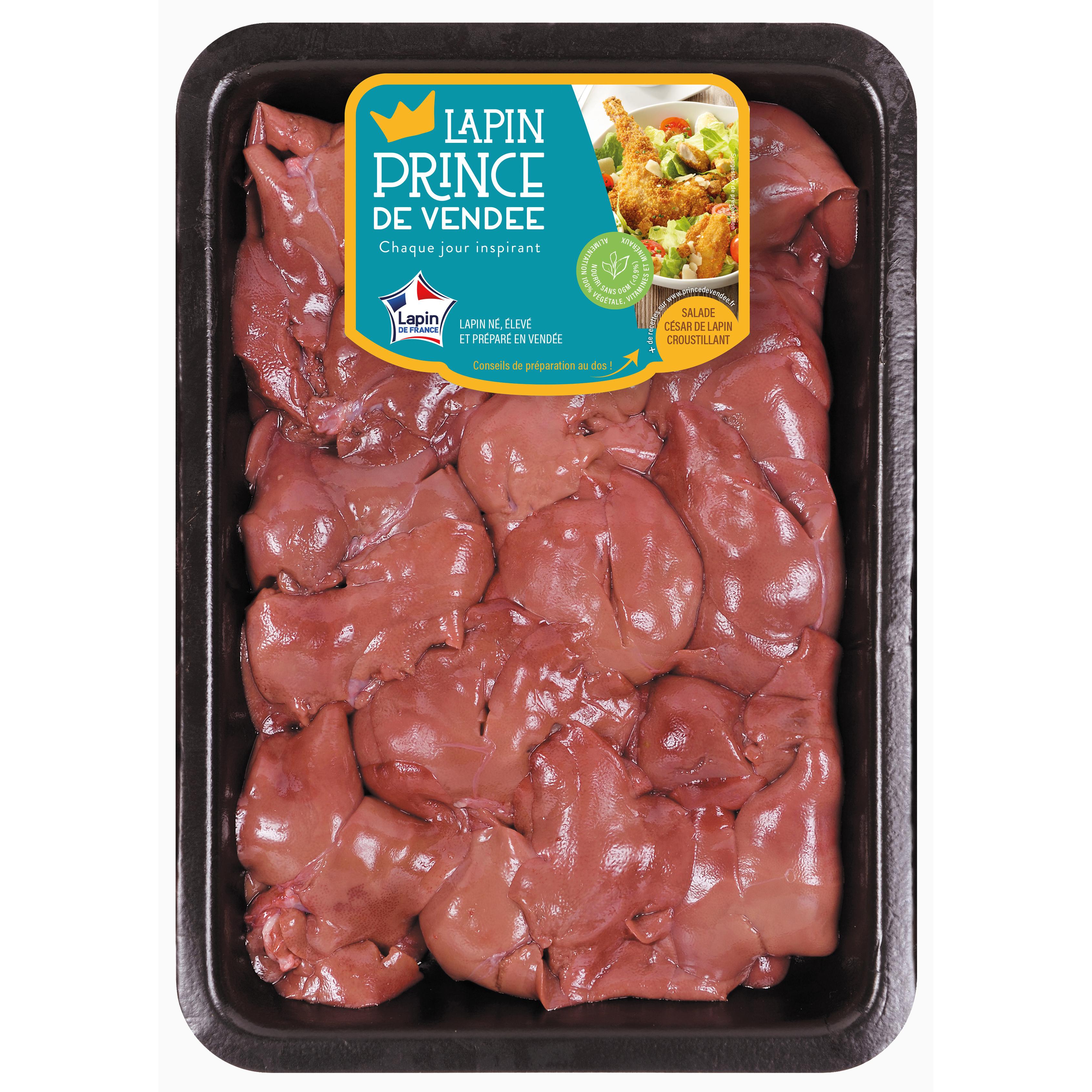 PRINCE DE VENDEE Foies de lapin Env 750g