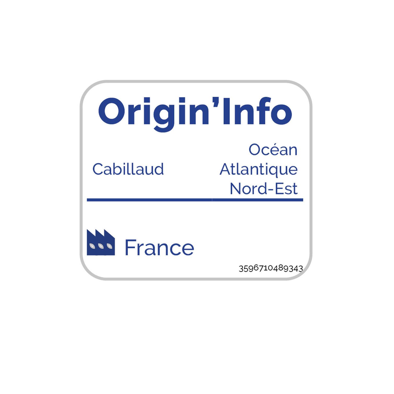 Voir la diapositive 2 : AUCHAN Tranches panées filet de cabillaud MSC 8 pièces 400g