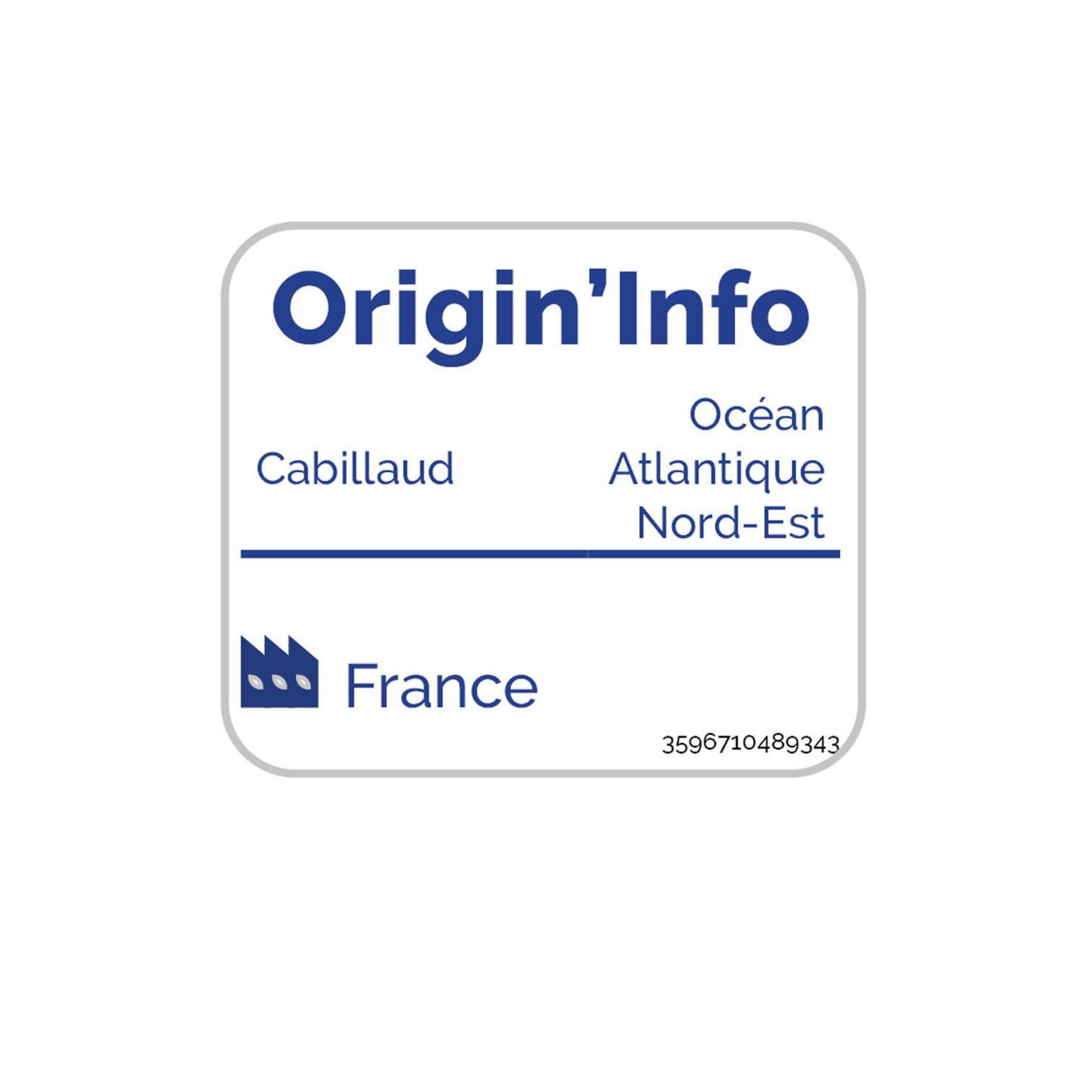 Voir la diapositive 2 : AUCHAN Tranches panées filet de cabillaud MSC 8 pièces 400g