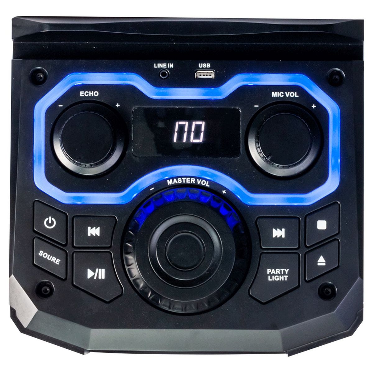 BOOST Enceinte active 2 voies Bluetooth Powersound300CD-SD - Noir