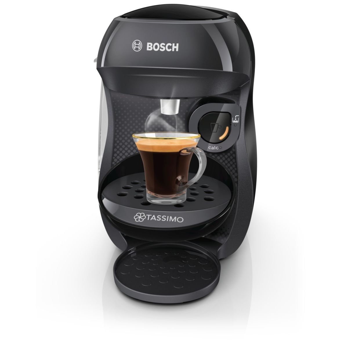 Voir la diapositive 2 : BOSCH Cafetière à dosette Tassimo TAS1002N - Noir