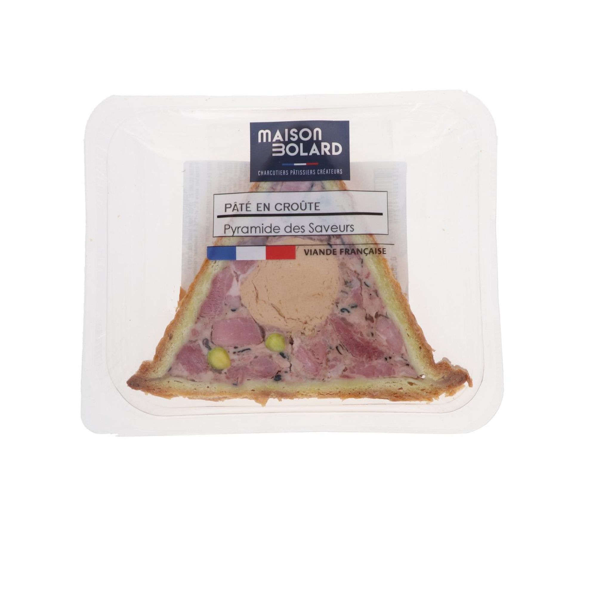 MAISON BOLARD Pâté en croûte pyramide des saveurs 1 tranche 100g