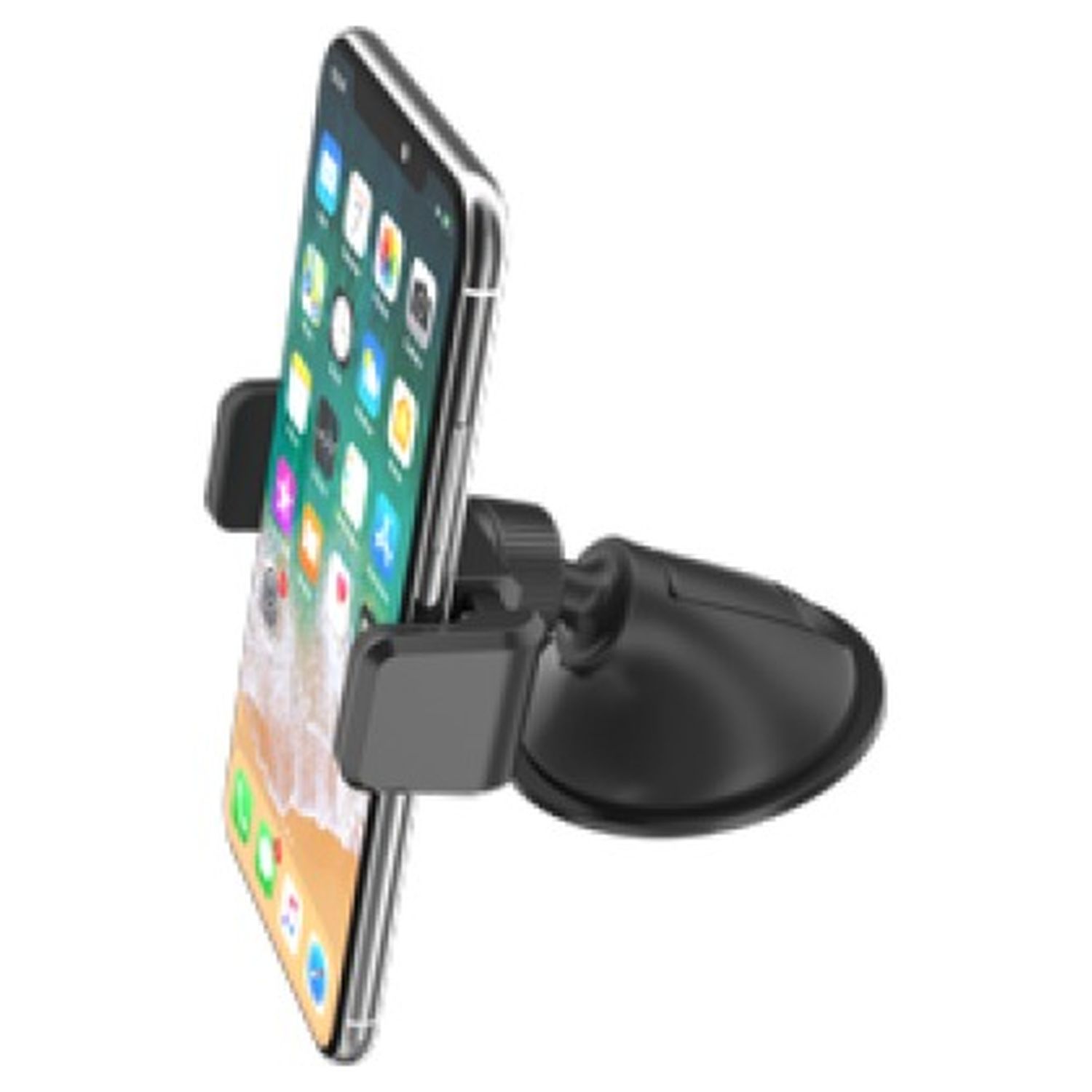 Voir la diapositive 3 : PNY Support voiture ajustable pour smartphone - Noir