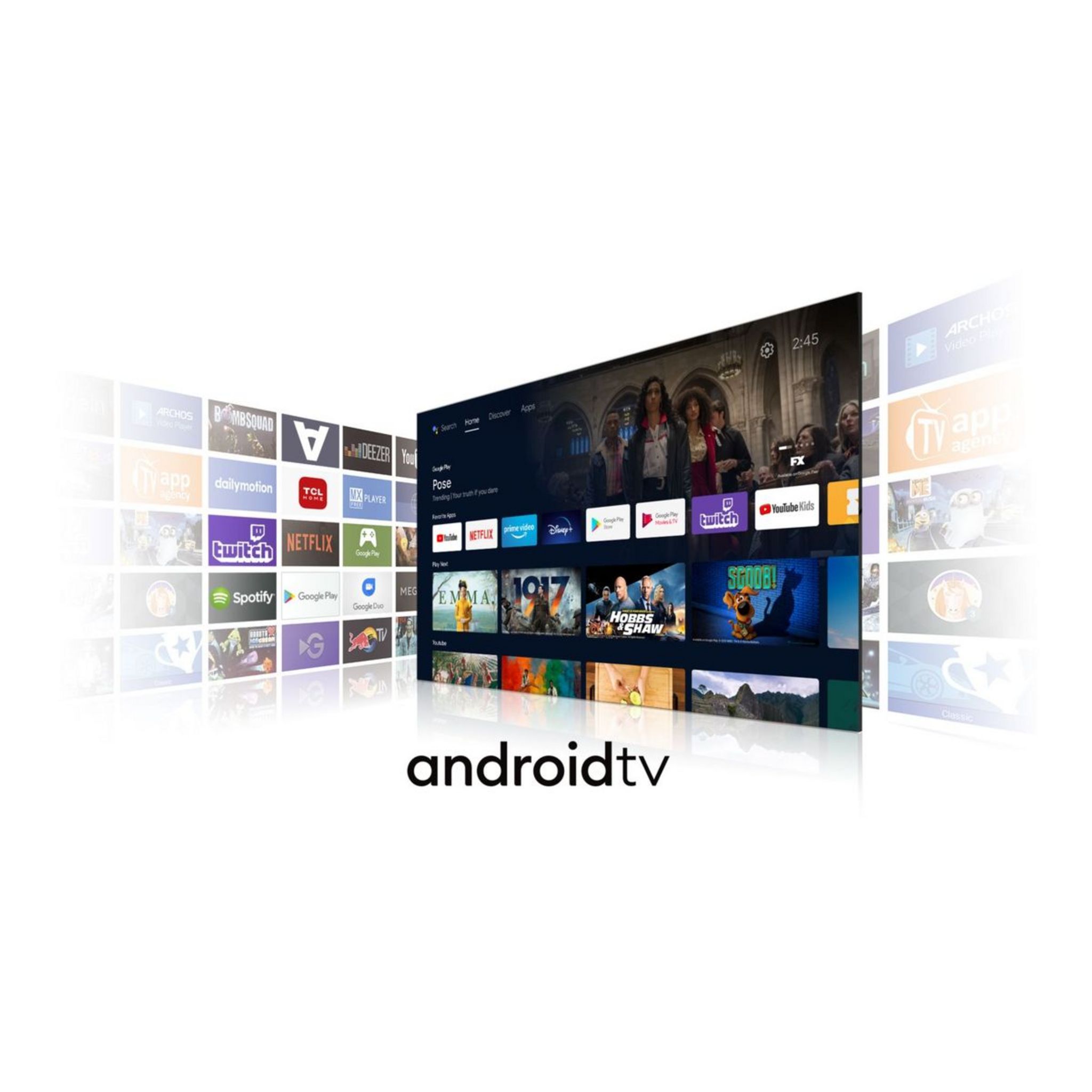 Voir la diapositive 14 : TCL TV QLED MINI LED 55C825 4K ULTRA HD 140 cm Android TV