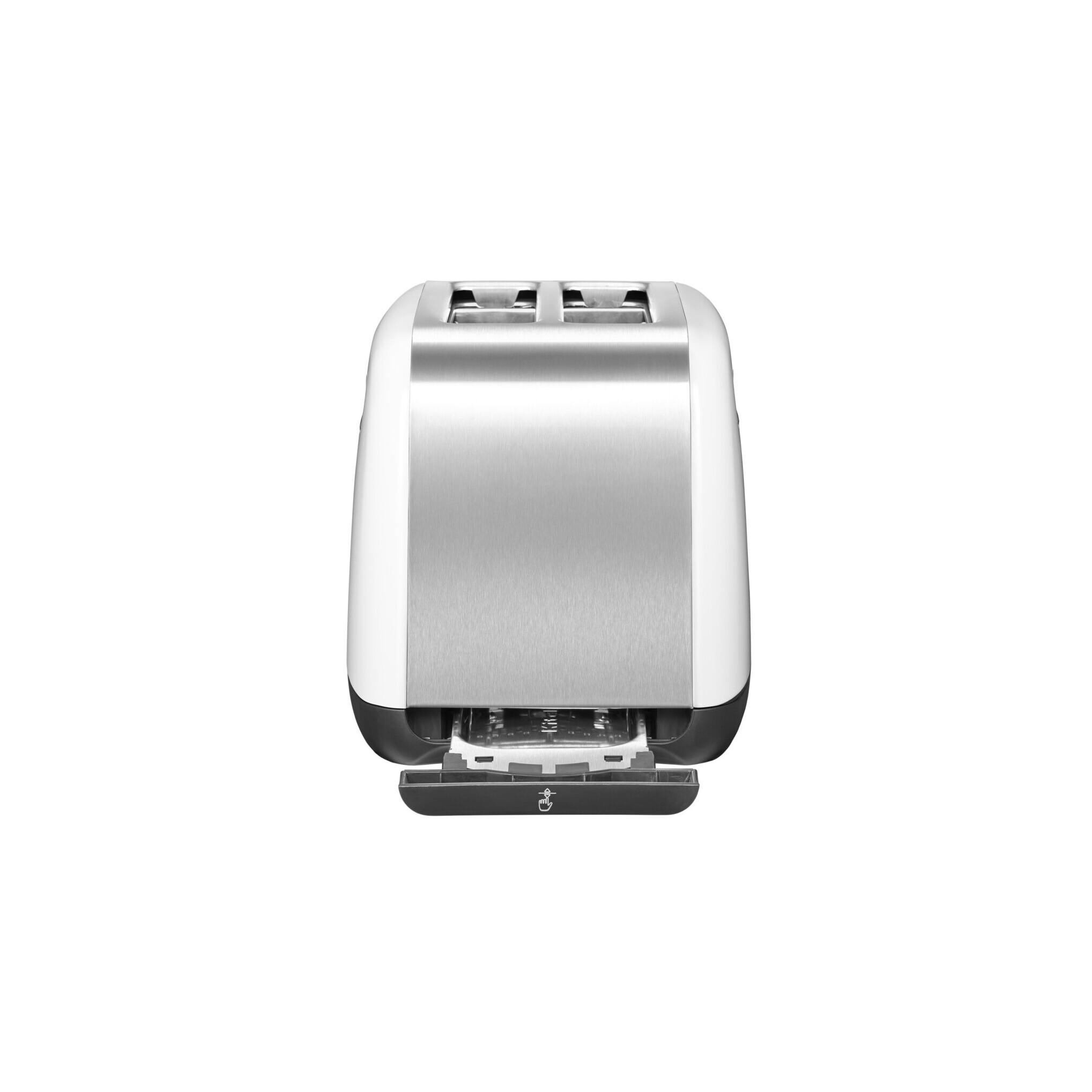 Voir la diapositive 5 : KITCHENAID Grille-pain 5KMT2115EWH - Blanc