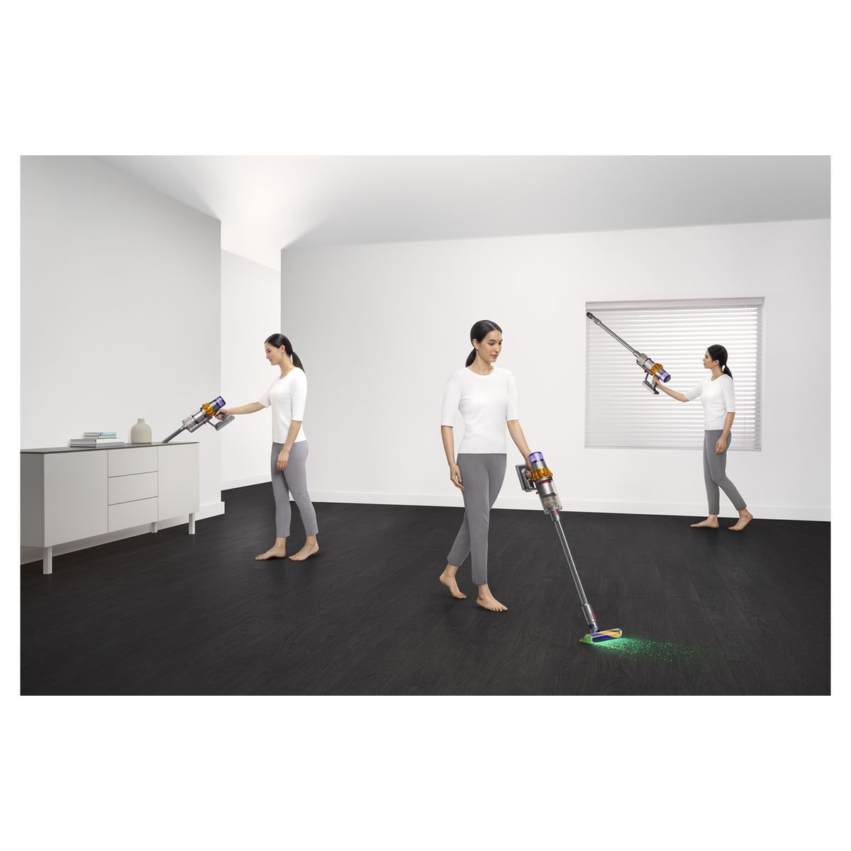 Voir la diapositive 2 : DYSON Aspirateur balai V15 detect absolute - Gris