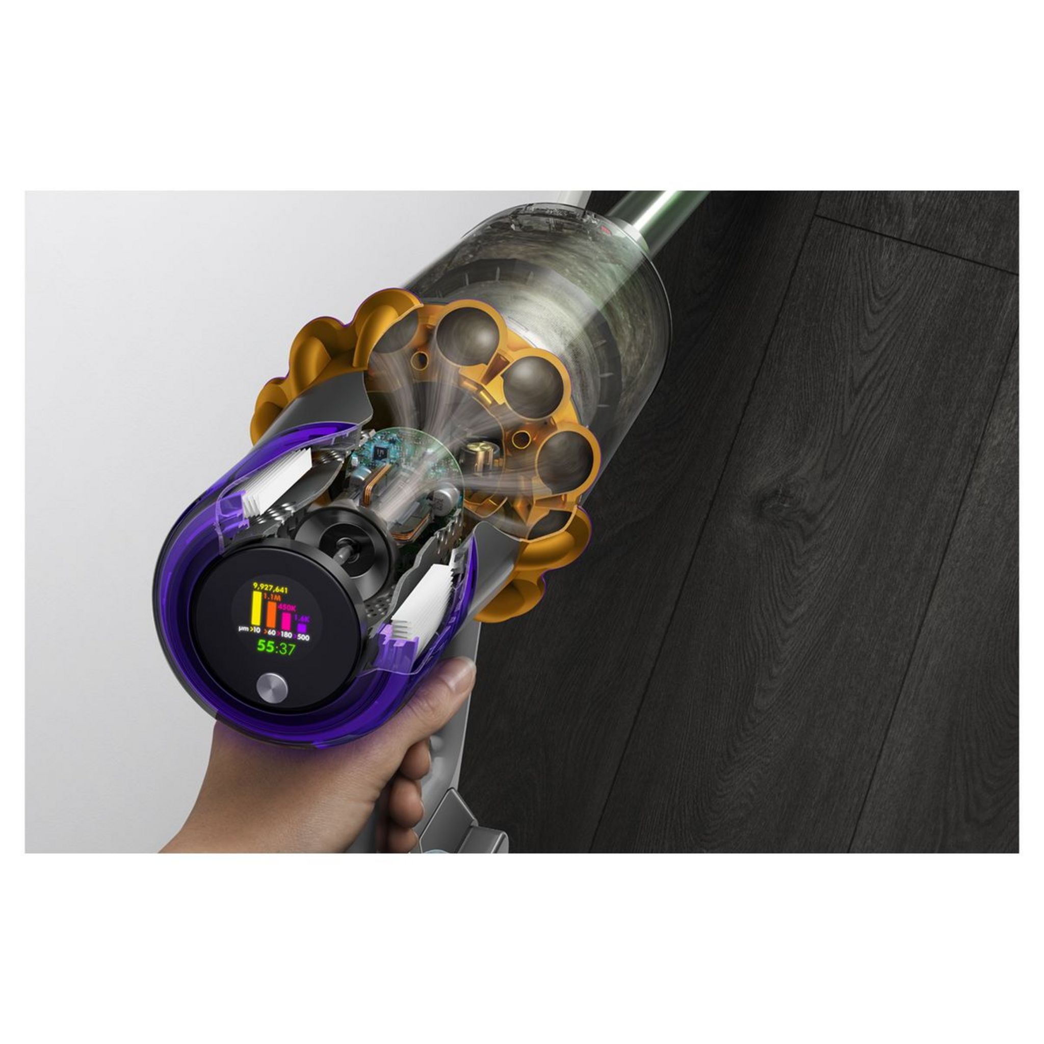 Voir la diapositive 5 : DYSON Aspirateur balai V15 detect absolute - Gris