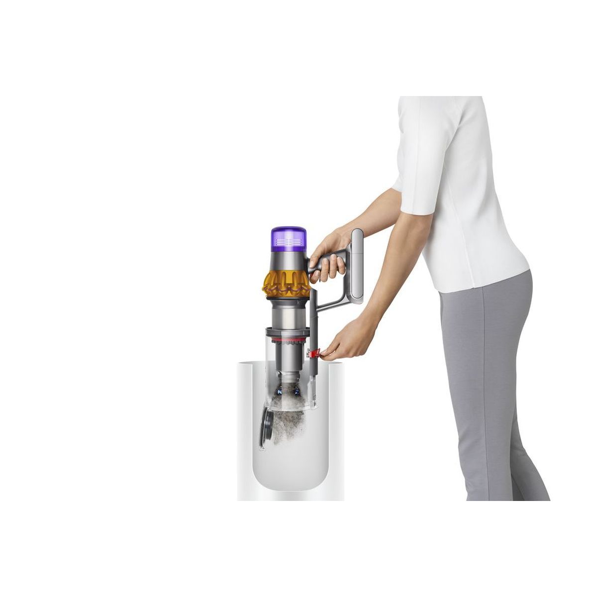 DYSON Aspirateur balai V15 detect absolute - Gris