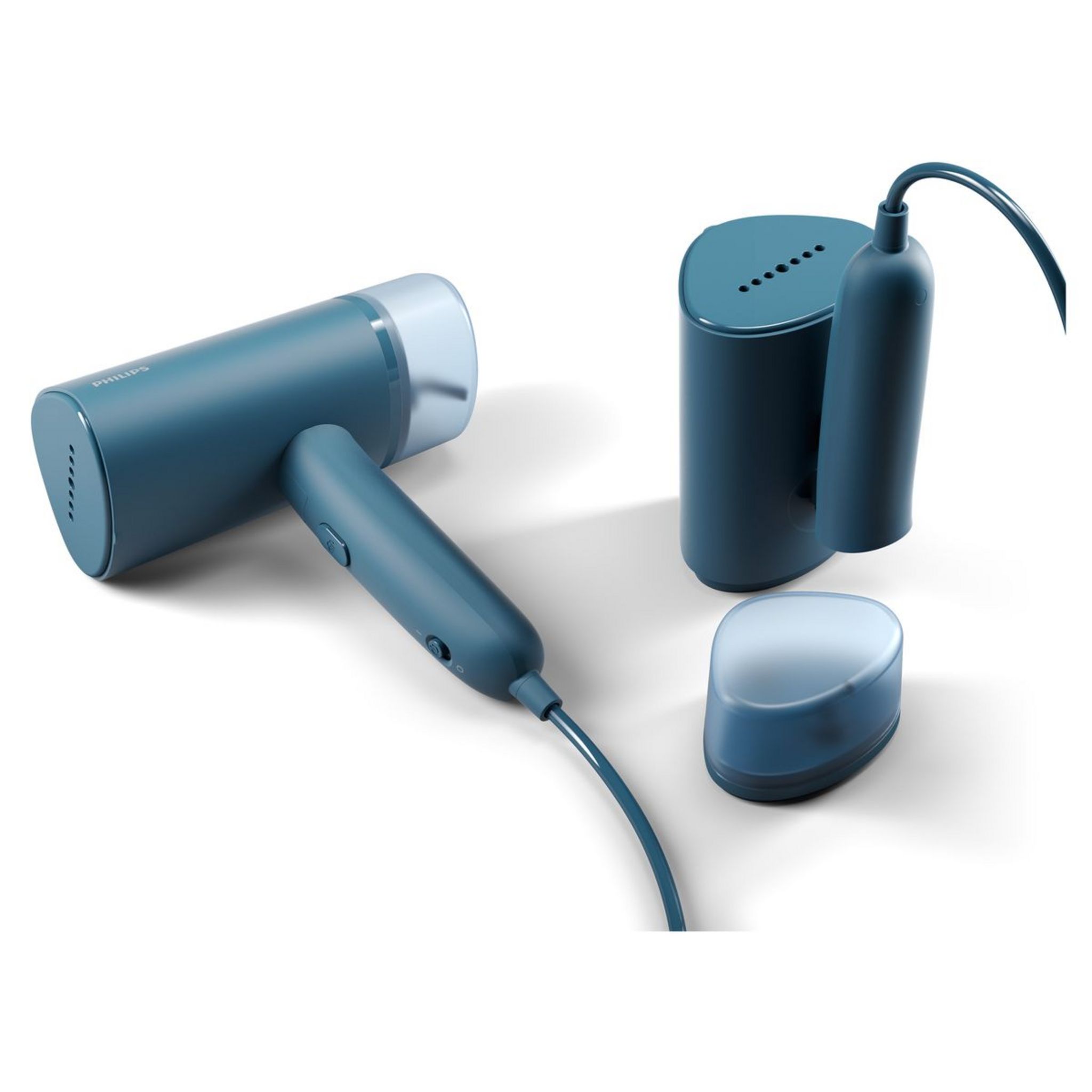 Voir la diapositive 3 : PHILIPS Défroisseur à main  STH3000/20 - Bleu