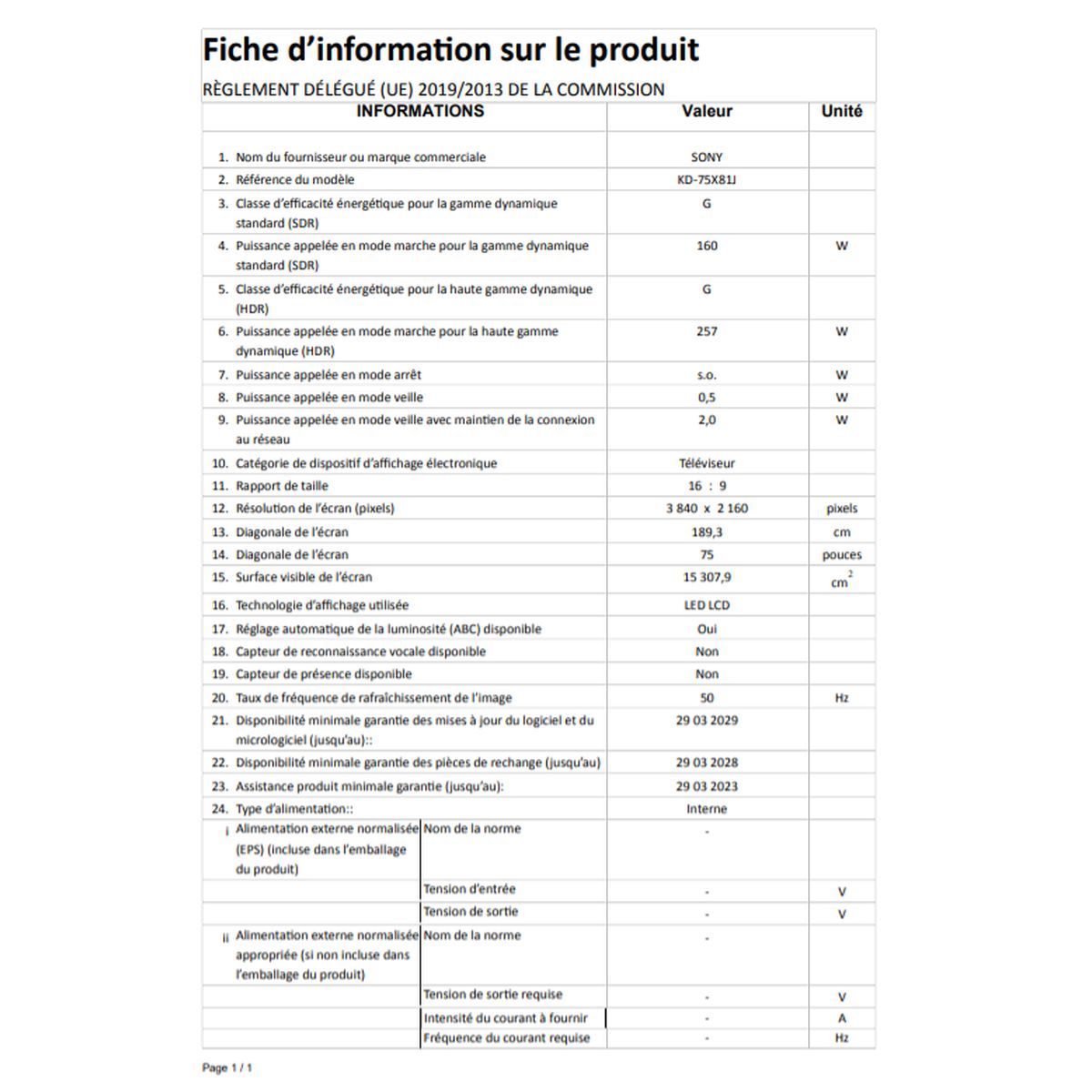 SONY KD55X80JAEP TV DLED 4K UHD 139 cm Google TV