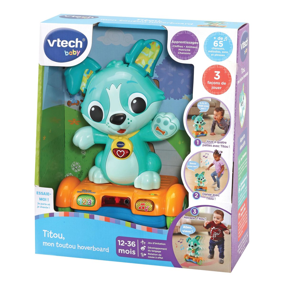 VTECH Titou mon toutou hoverboard