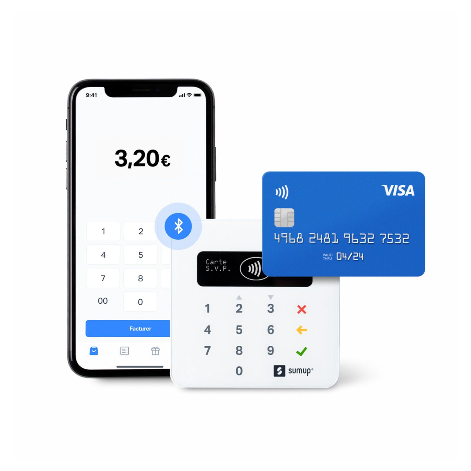 Voir la diapositive 6 : SUMUP Terminal de paiement SumUp Air