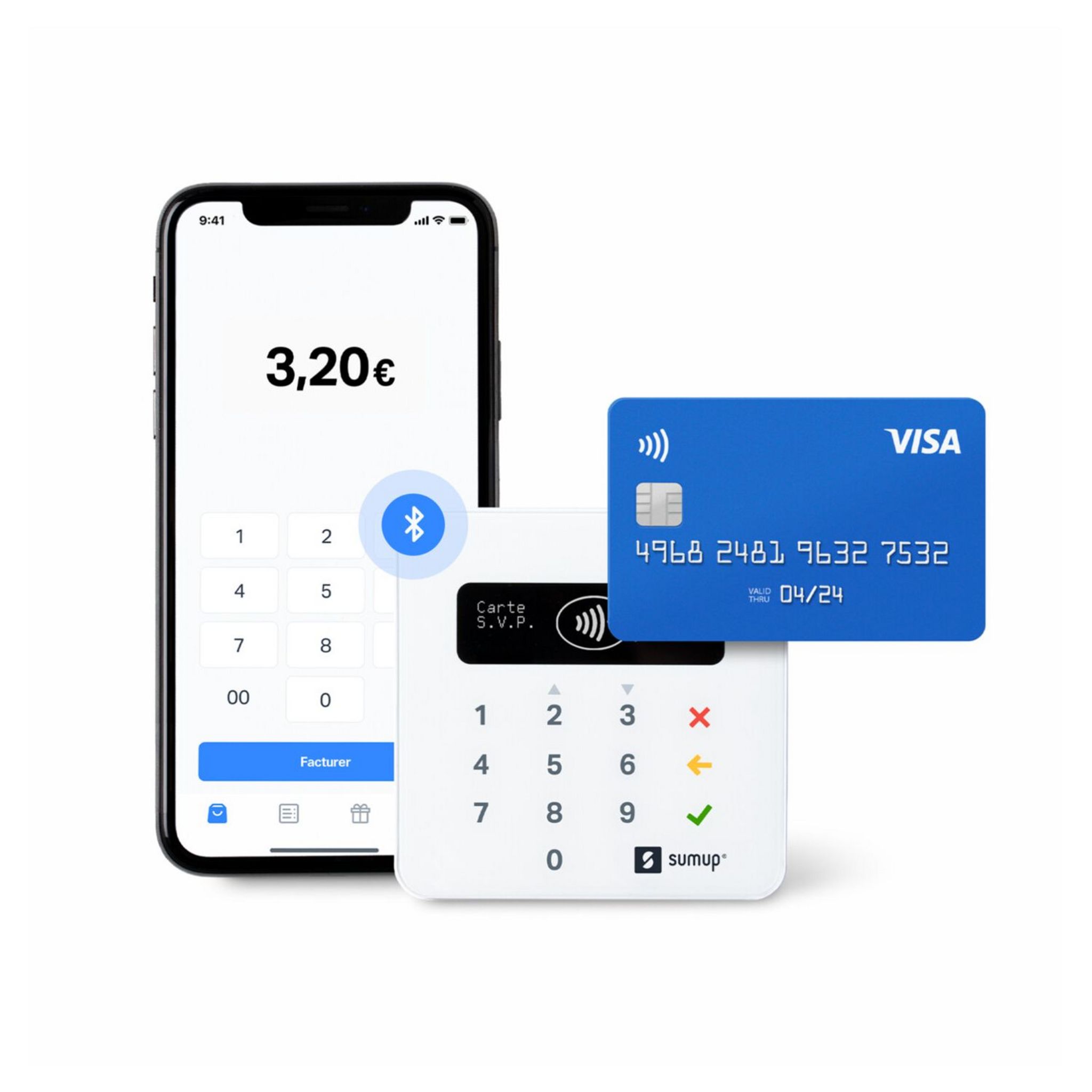 Voir la diapositive 6 : SUMUP Terminal de paiement SumUp Air