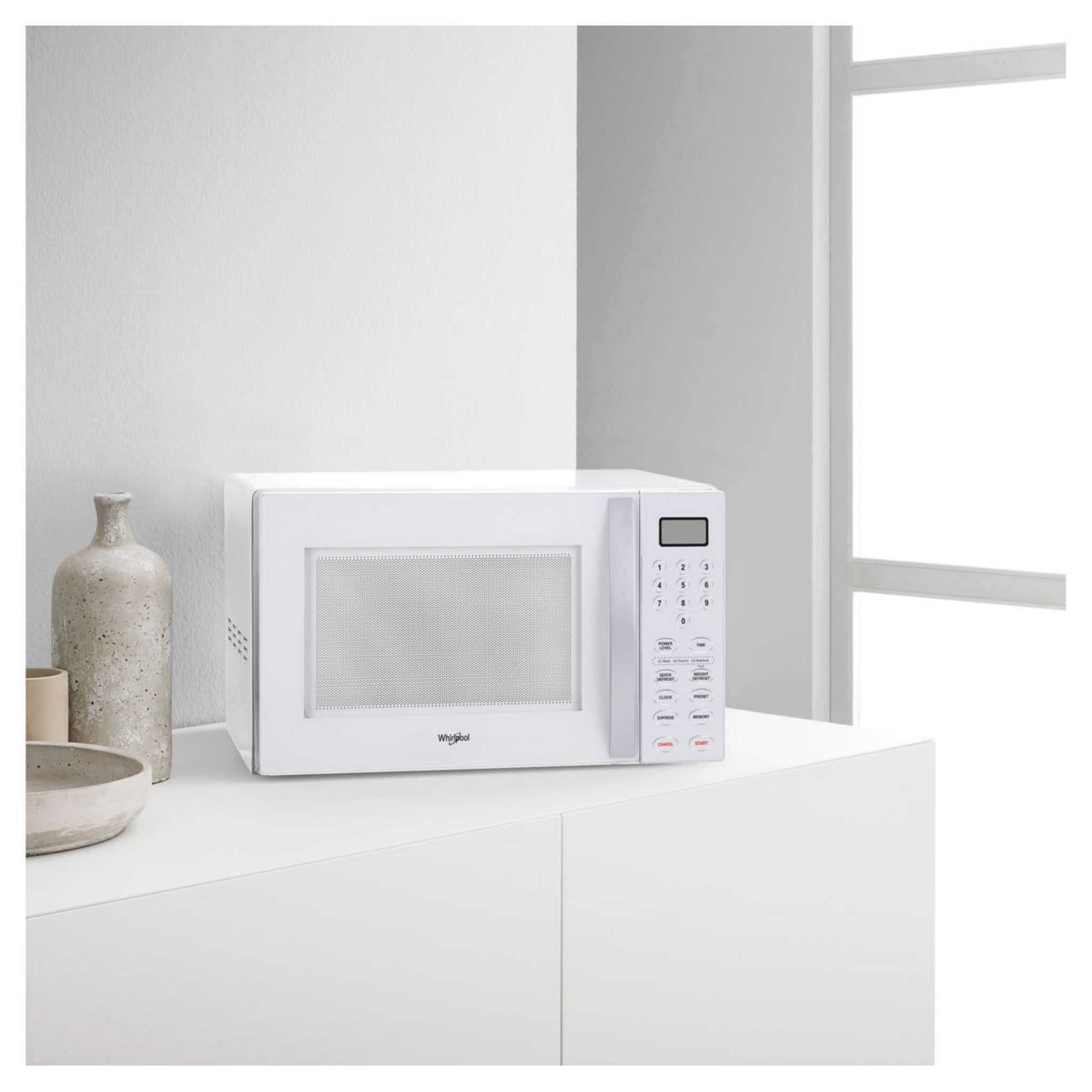 Voir la diapositive 2 : WHIRLPOOL Micro-ondes monofonction MWO609WH - 850 W - Capacité 30 L - Blanc