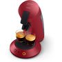 Voir la diapositive 2 : PHILIPS Cafetière à dosette Senseo CSA210/91 - Rouge