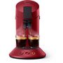 Voir la diapositive 3 : PHILIPS Cafetière à dosette Senseo CSA210/91 - Rouge