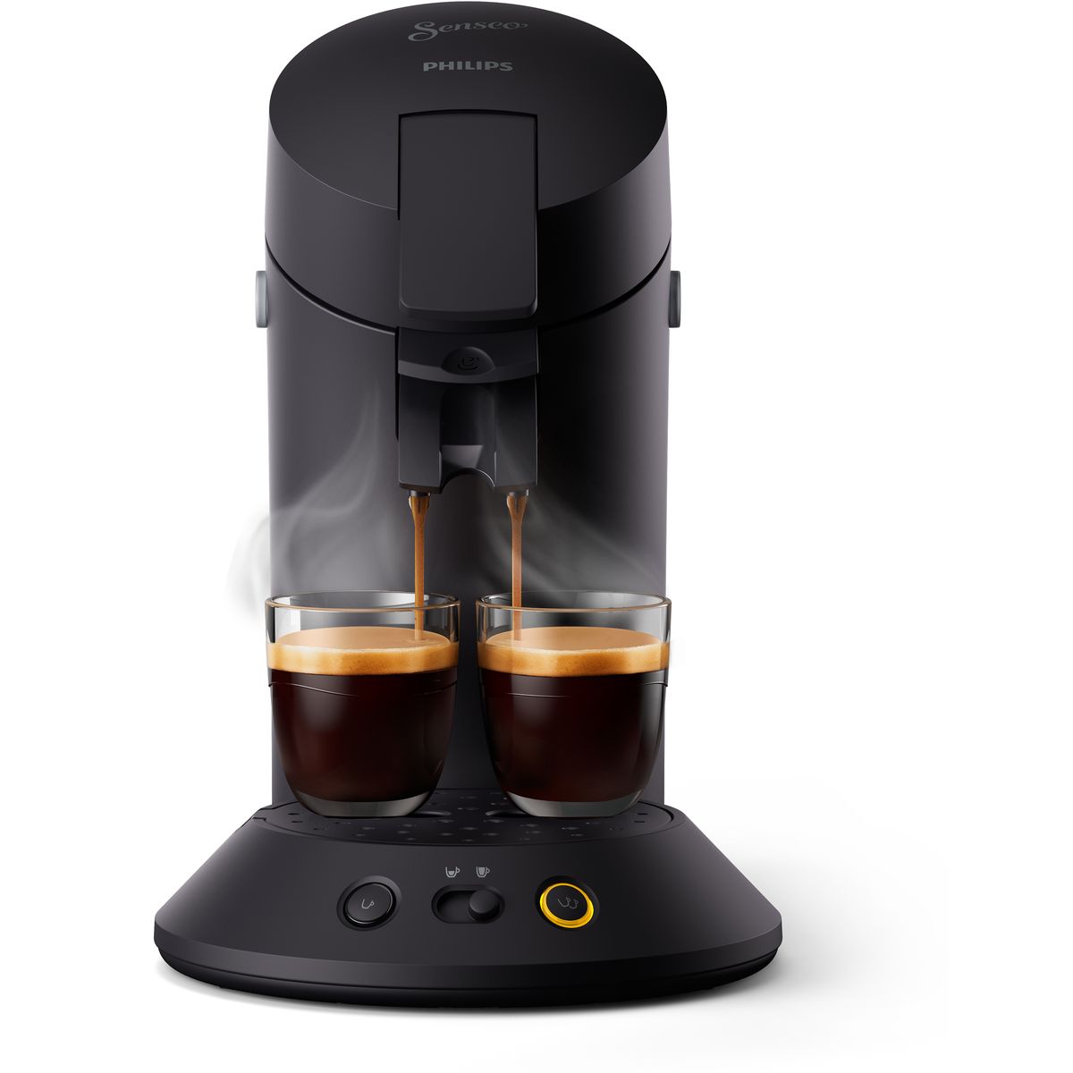 Voir la diapositive 3 : PHILIPS Cafetière à dosette Senseo CSA210/61 - Noir