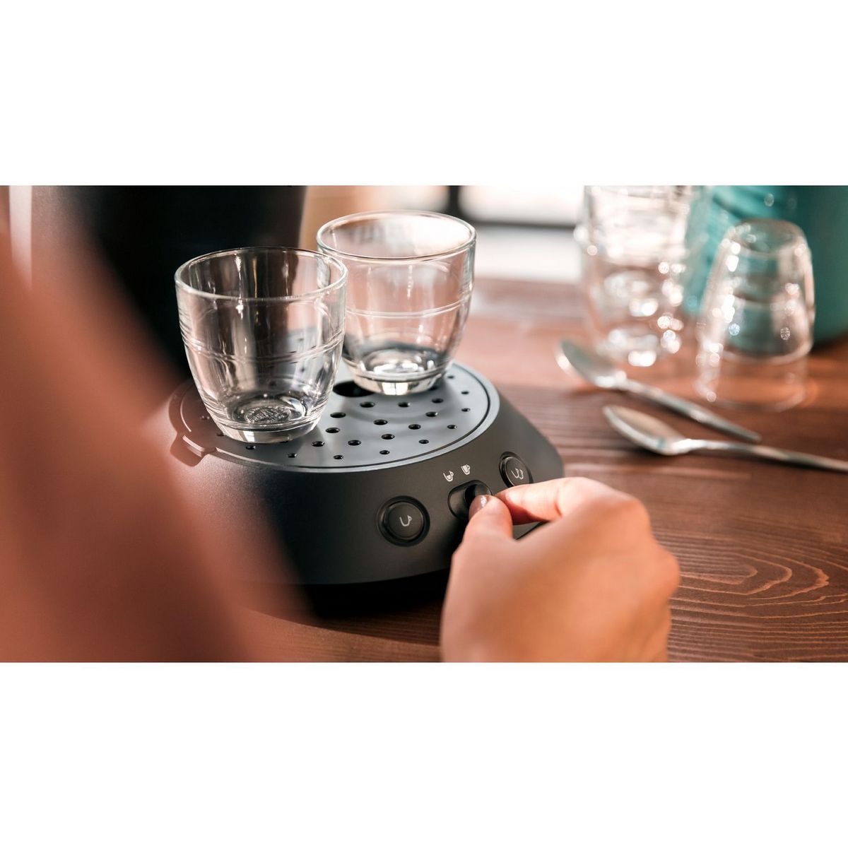 PHILIPS Cafetière à dosette Senseo CSA210/61 - Noir