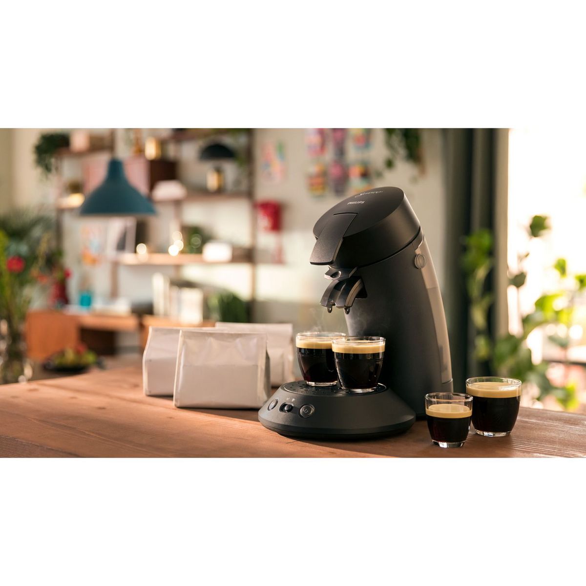 PHILIPS Cafetière à dosette Senseo CSA210/61 - Noir
