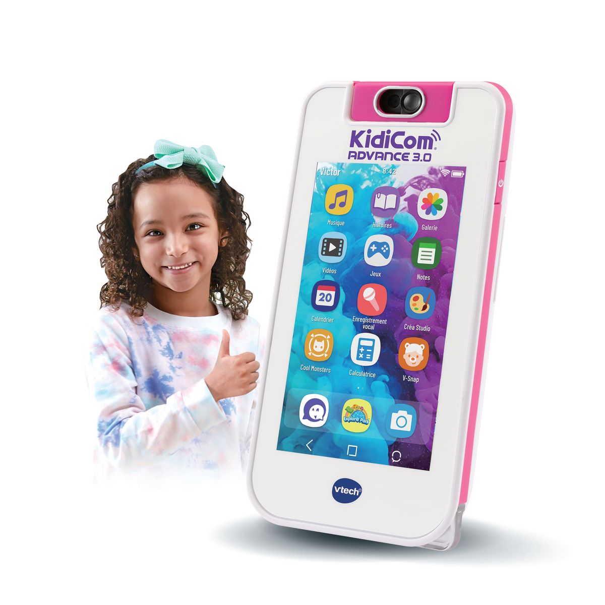 VTECH KidiCom Advance 3.0 - Blanc et Rose