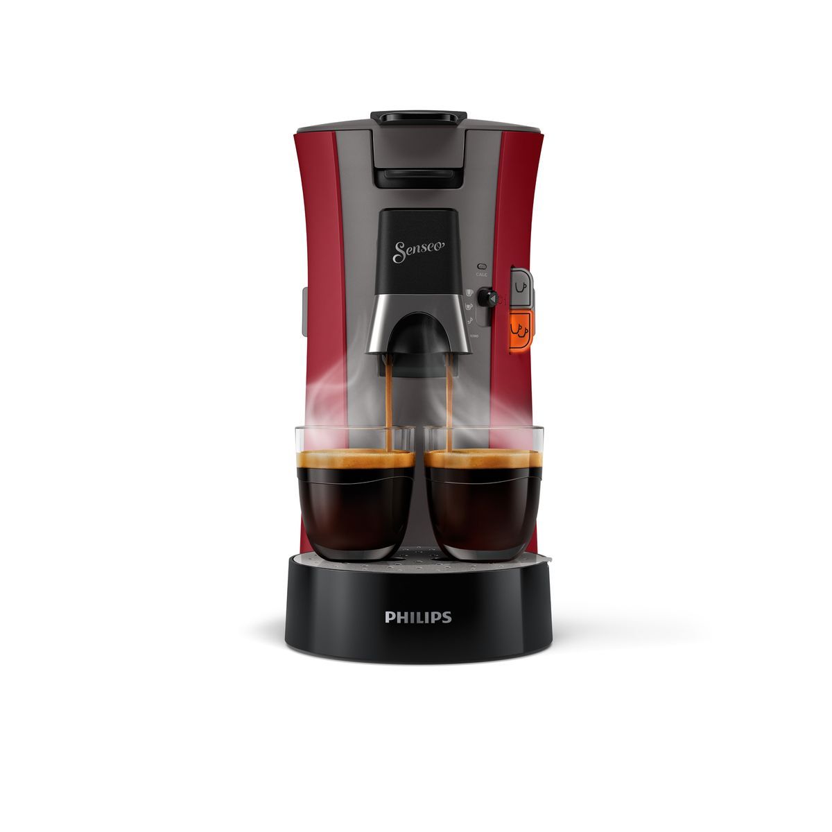 PHILIPS Cafetière à dosette SENSEO Select CSA240/91 - Rouge Intense