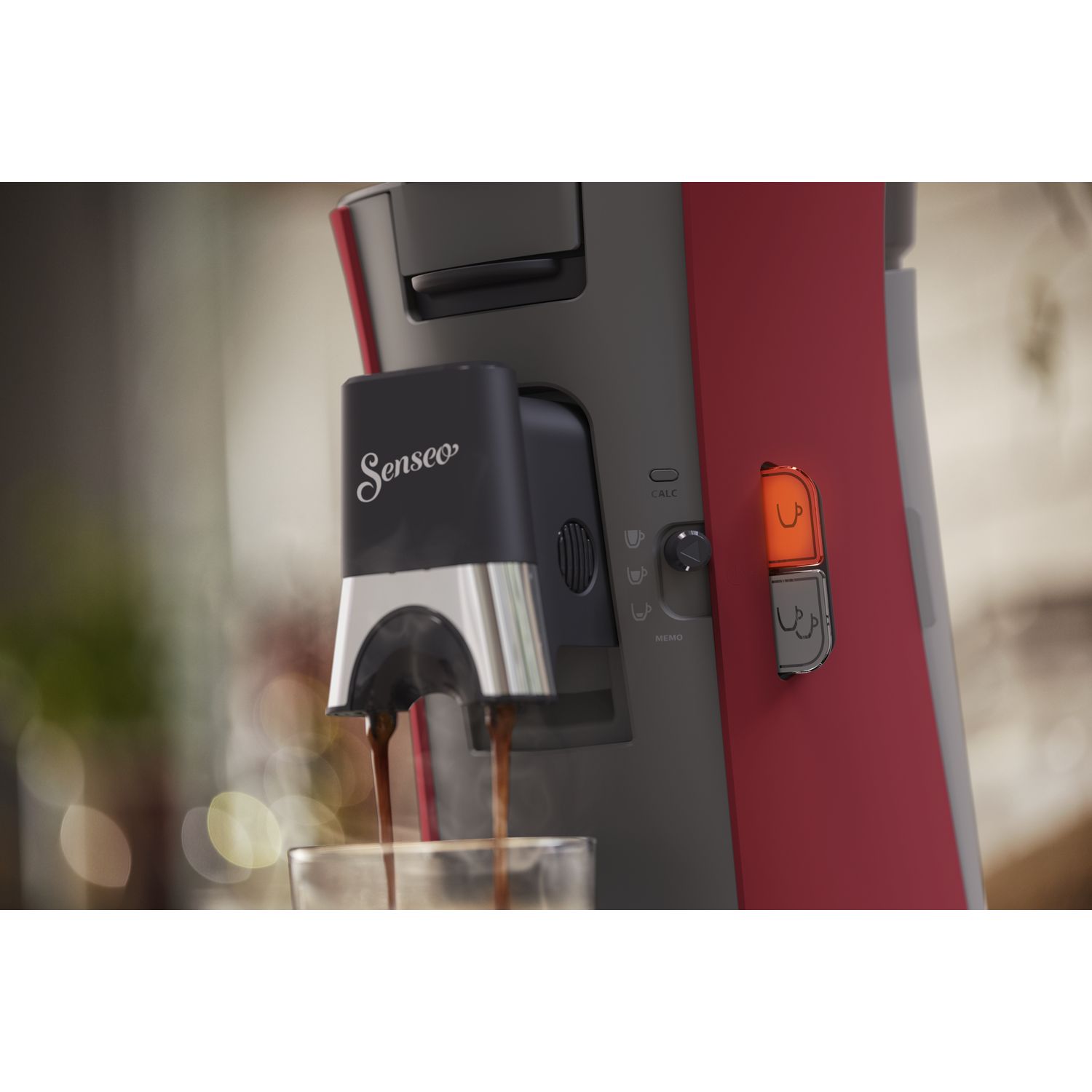 Voir la diapositive 8 : PHILIPS Cafetière à dosette SENSEO Select CSA240/91 - Rouge Intense