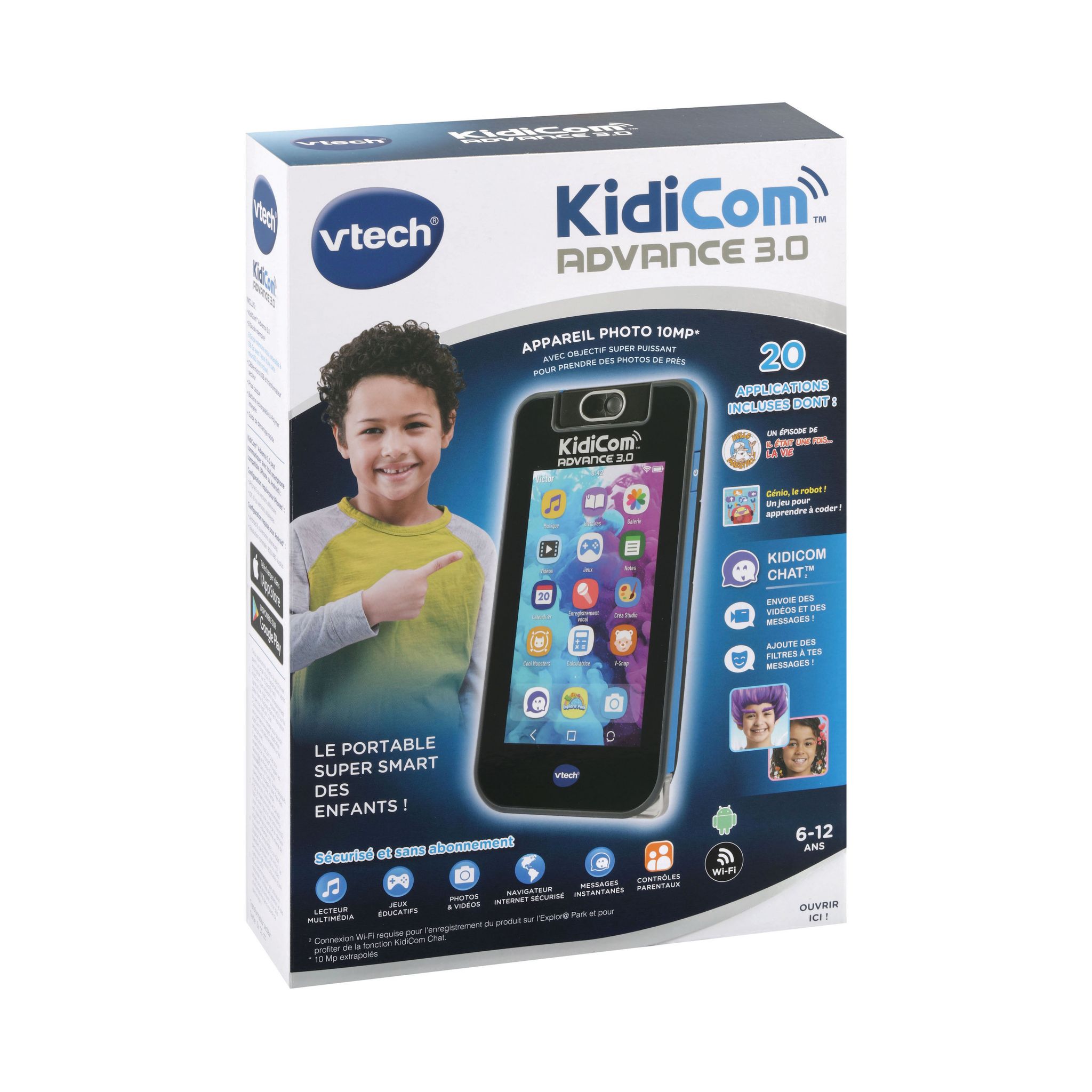 Voir la diapositive 2 : VTECH Kidicom Advance 3.0 - Noir