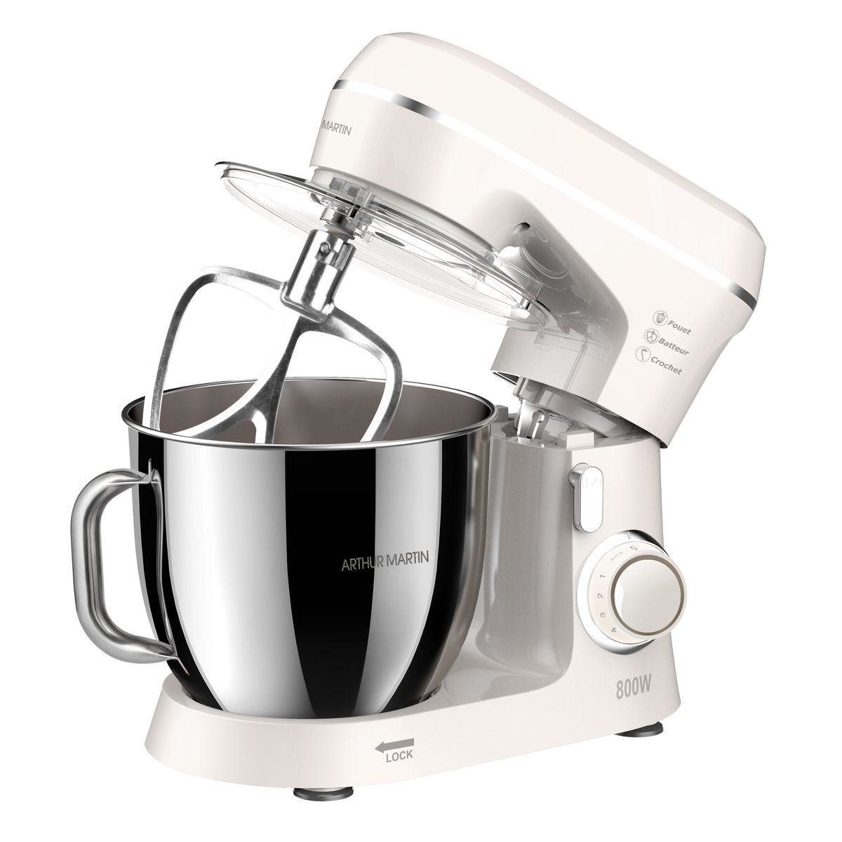 ARTHUR MARTIN Robot pâtissier AMP1531 - Blanc